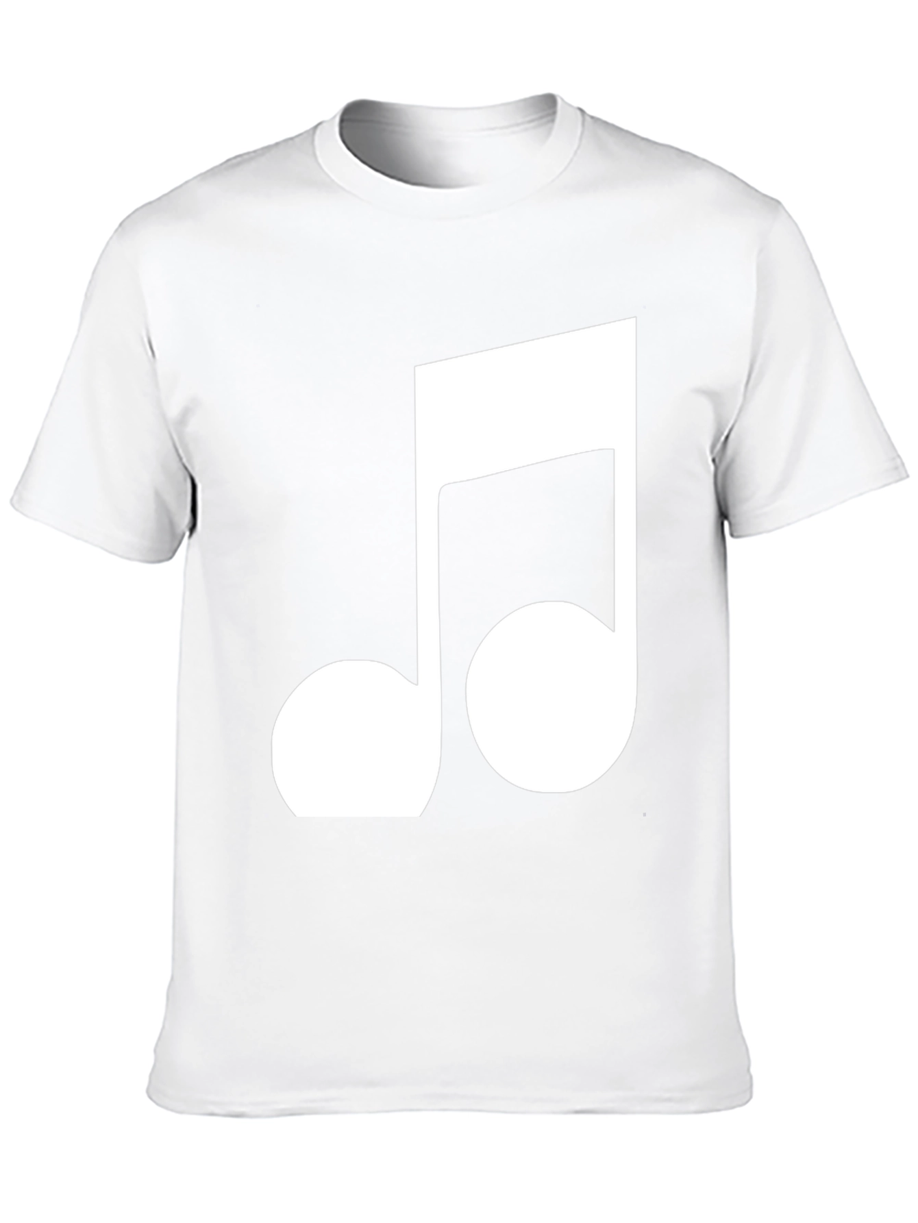 Musical Note T-Shirt - Classic Black Cotton Tee