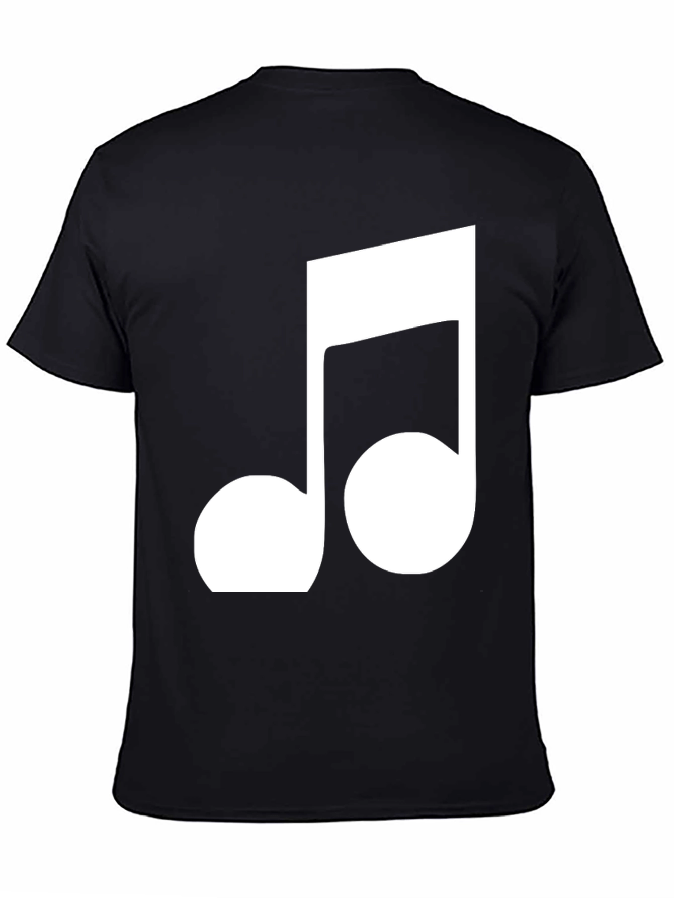 Musical Note T-Shirt - Classic Black Cotton Tee