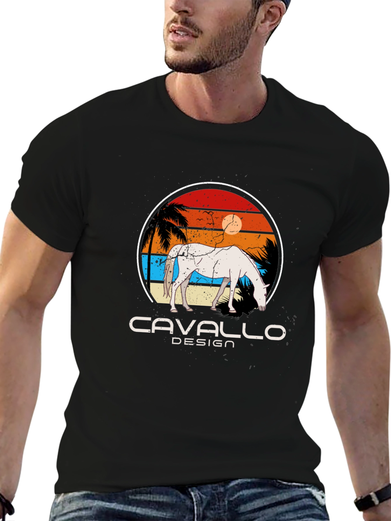 Retro Horse T-Shirt - Cavallo Design