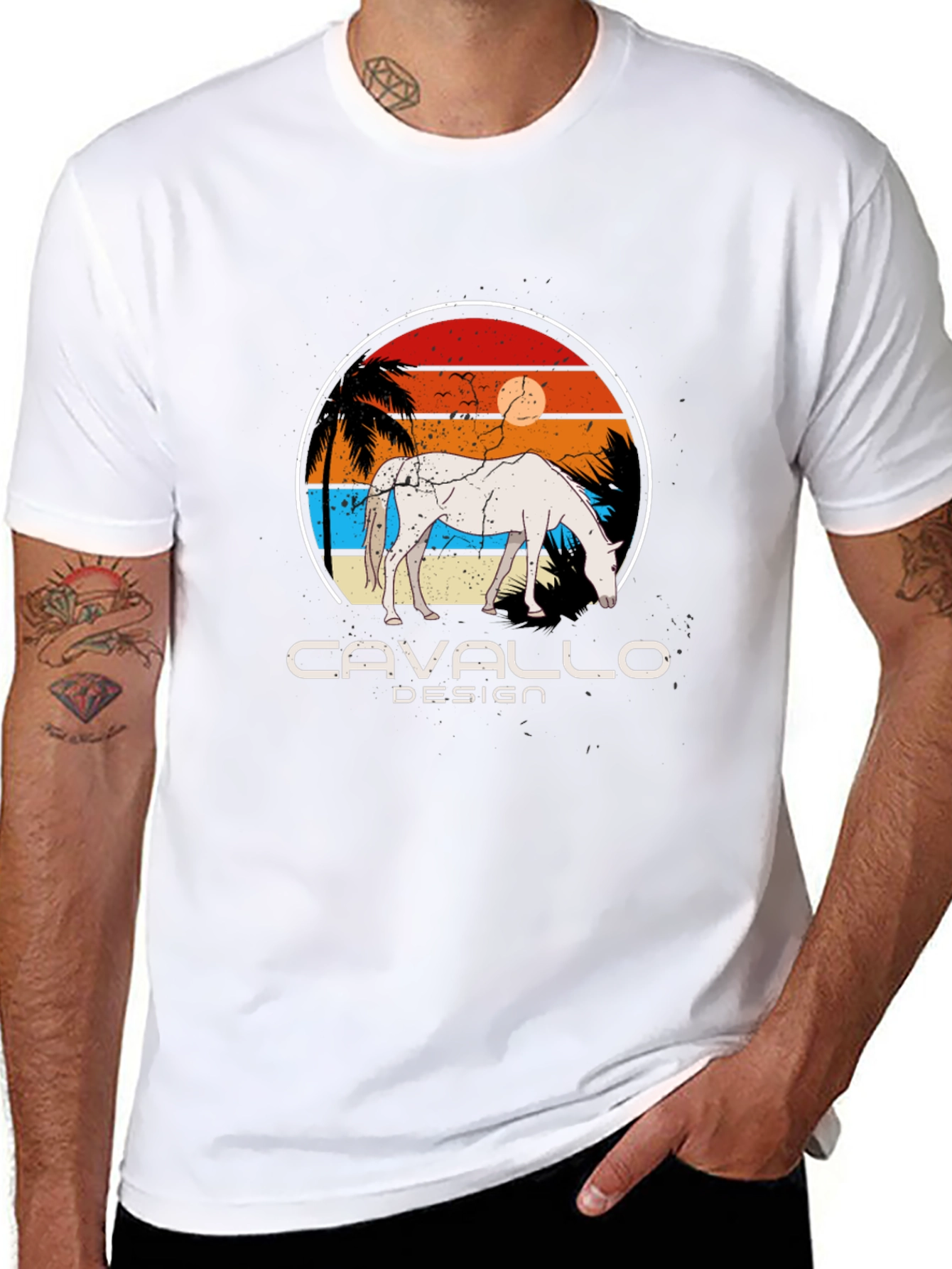 Retro Horse T-Shirt - Cavallo Design