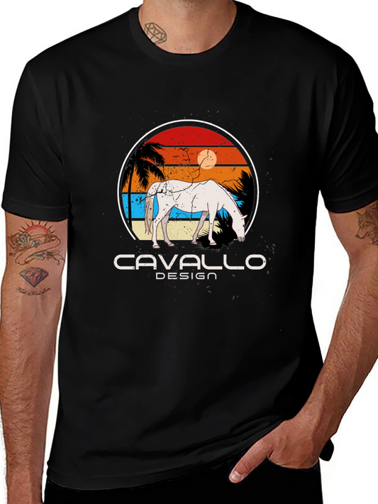 Retro Horse T-Shirt - Cavallo Design
