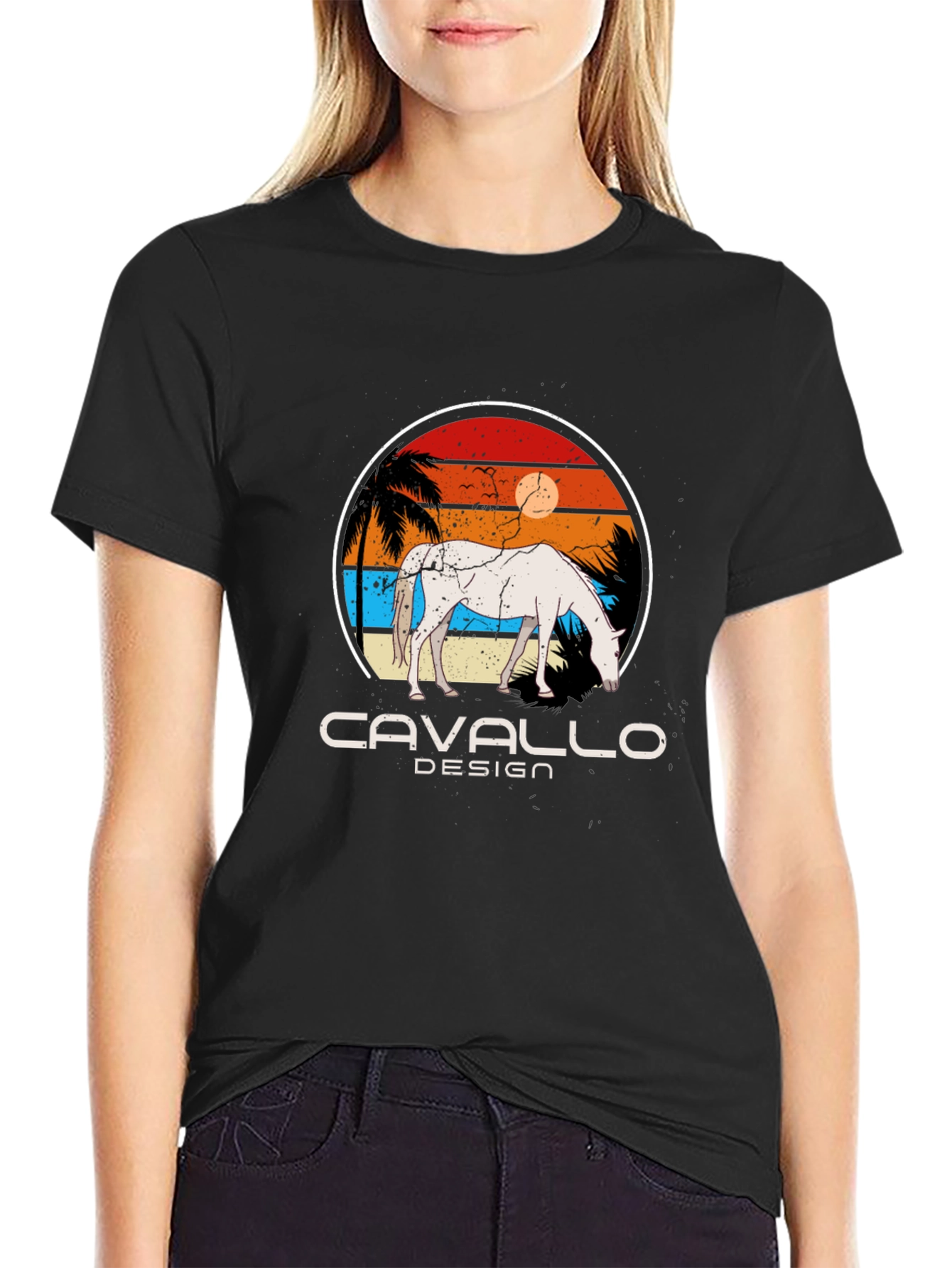Retro Horse T-Shirt - Cavallo Design