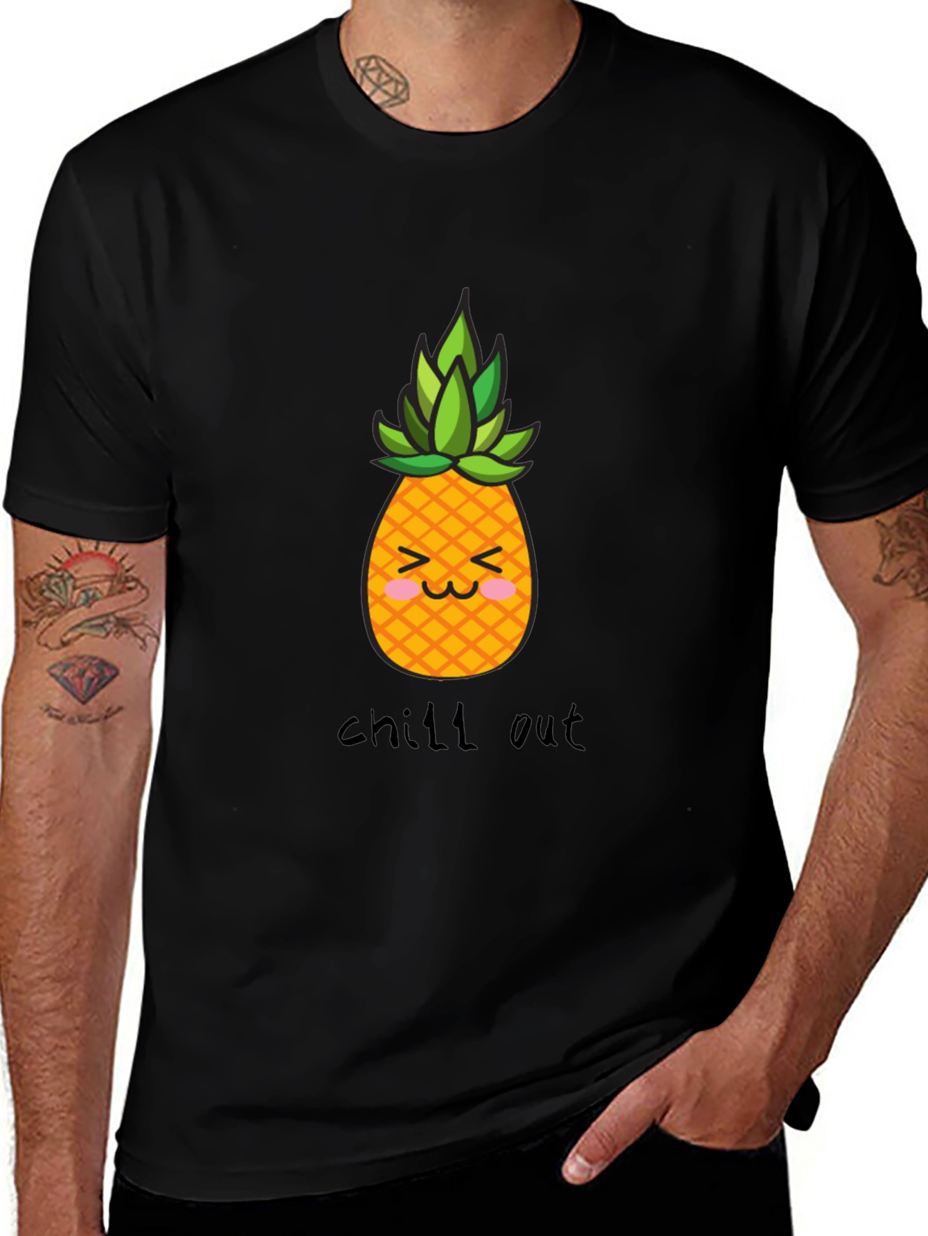 Chill Out Pineapple Graphic T-Shirt