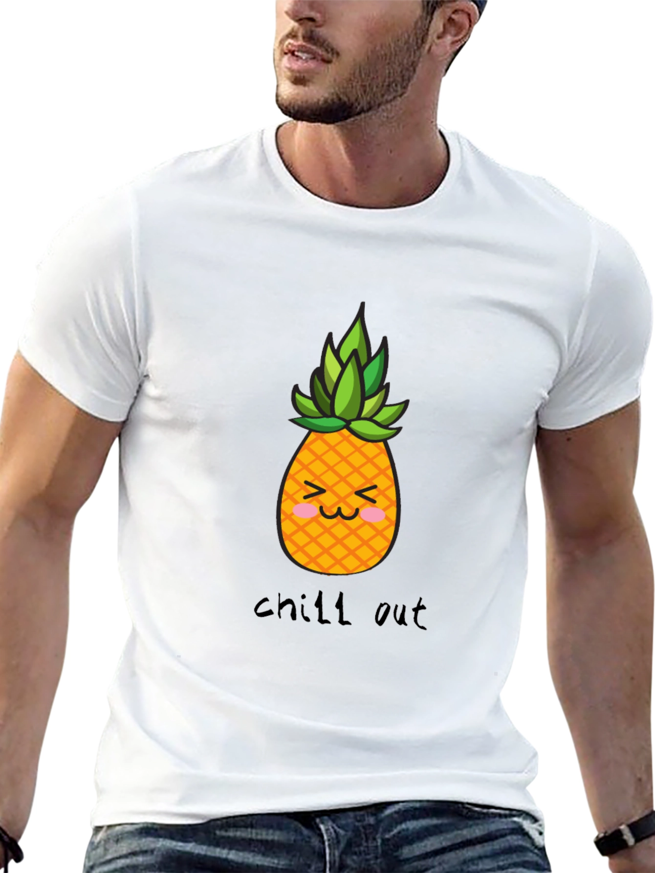 Chill Out Pineapple Graphic T-Shirt
