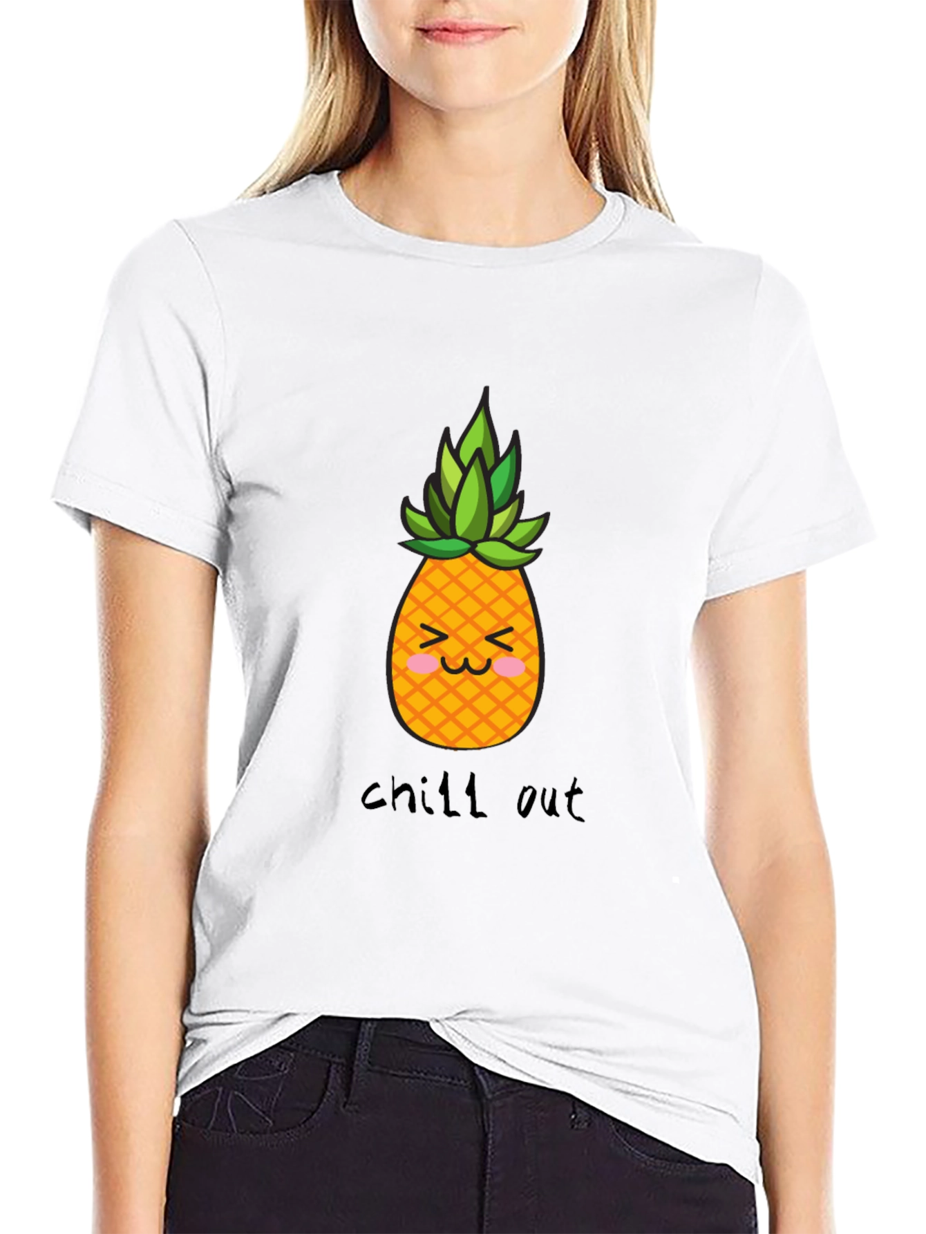 Chill Out Pineapple Graphic T-Shirt