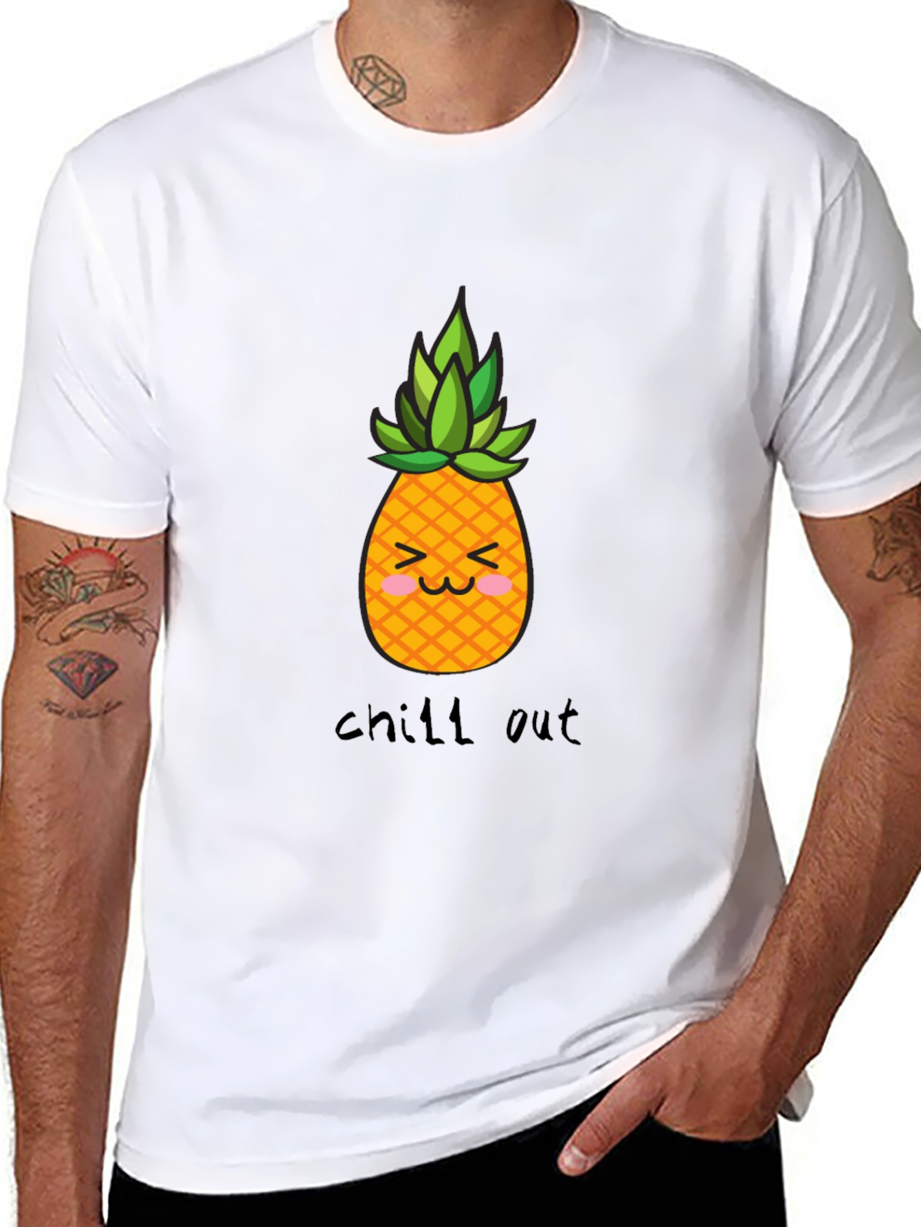 Chill Out Pineapple Graphic T-Shirt