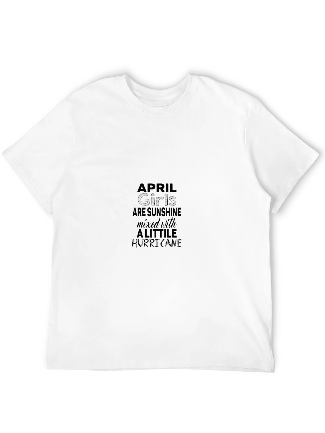 April Girls Sunshine Hurricane Black Graphic Tee