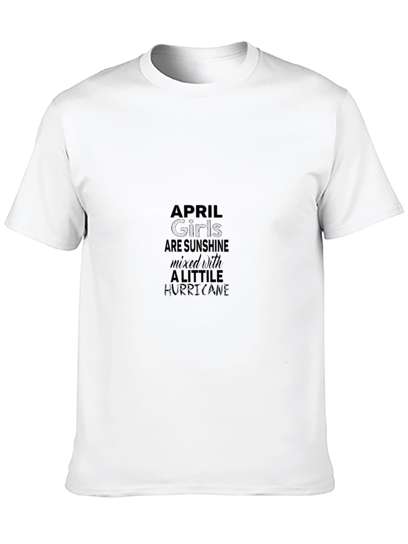 April Girls Sunshine Hurricane Black Graphic Tee
