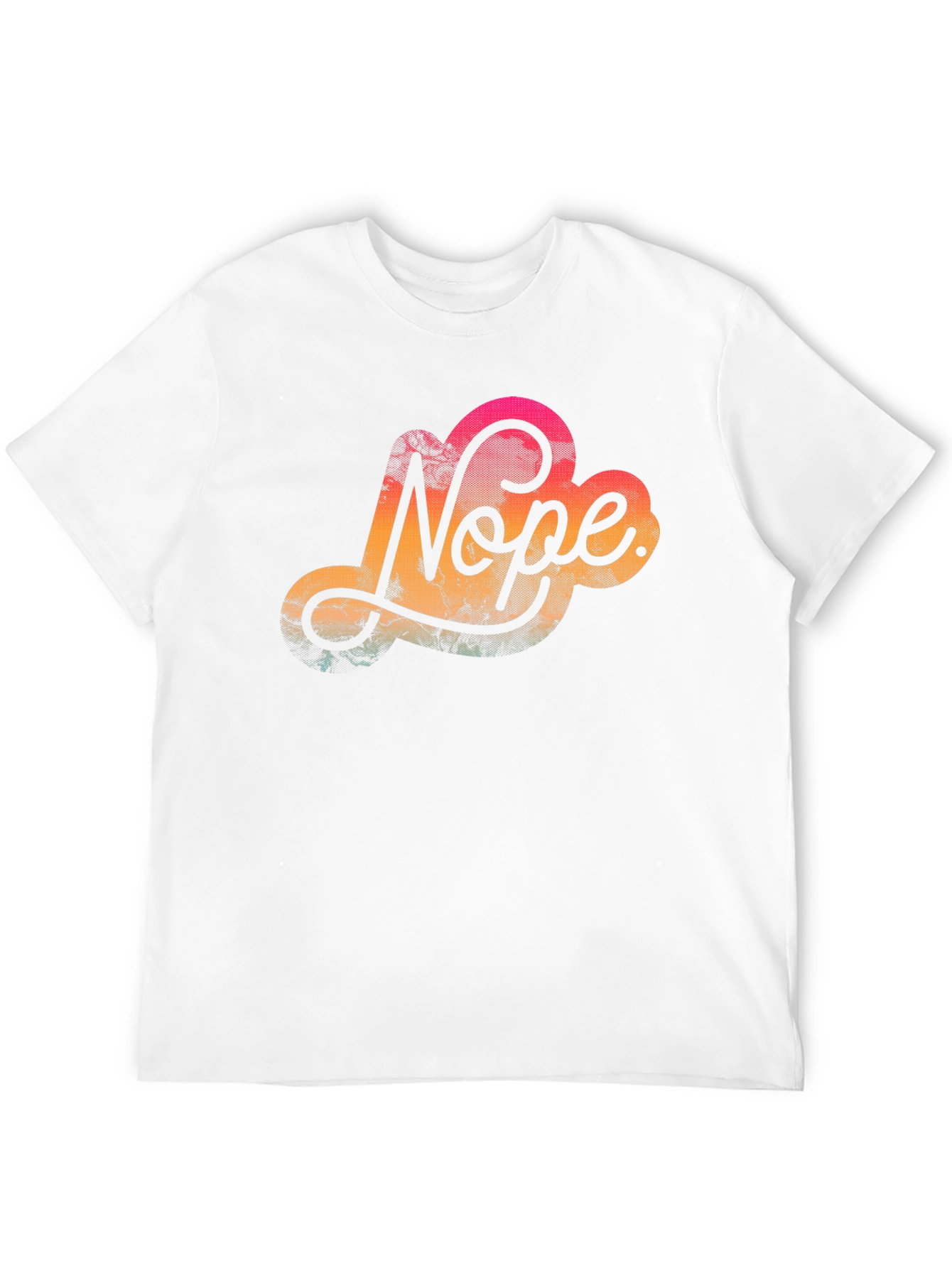 Nope Graphic Tee - Casual Black T-Shirt