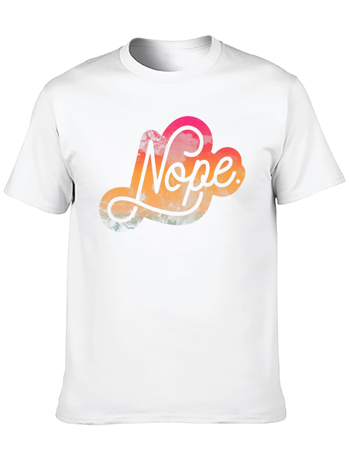 Nope Graphic Tee - Casual Black T-Shirt
