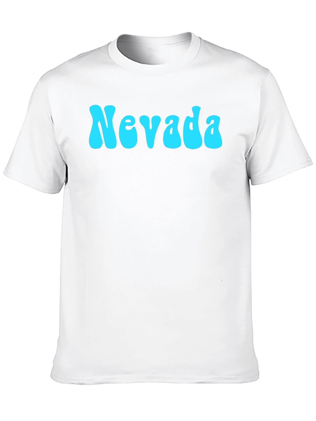 Nevada Retro Style Graphic Tee - Black Cotton T-Shirt