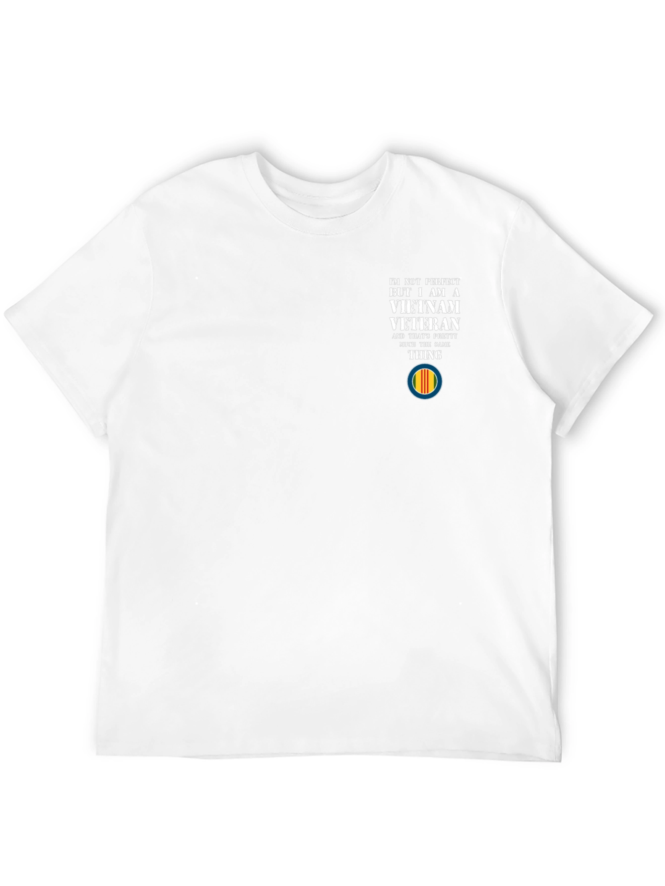Vietnam Veteran T-Shirt - Im Not Perfect Design