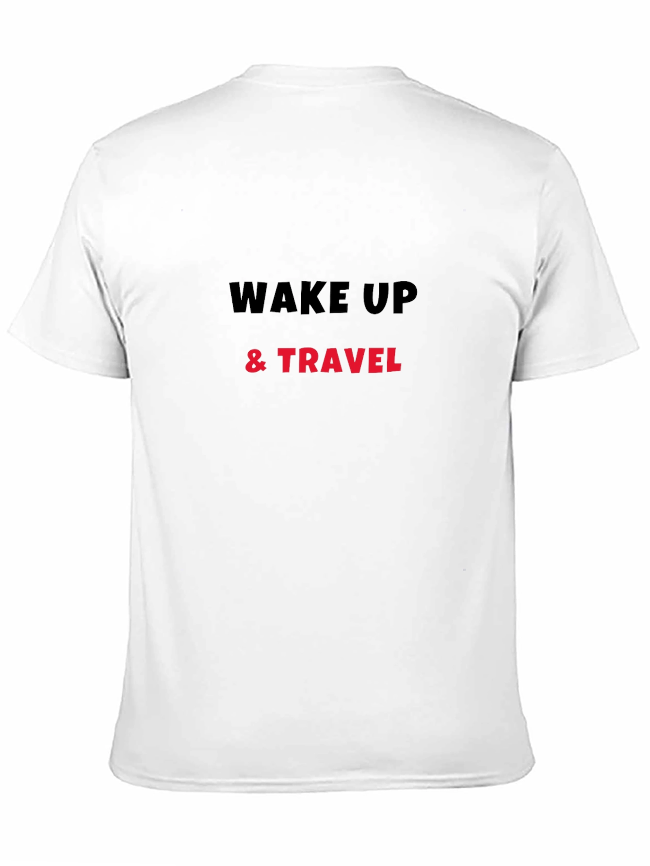 Wake Up & Travel Black T-Shirt