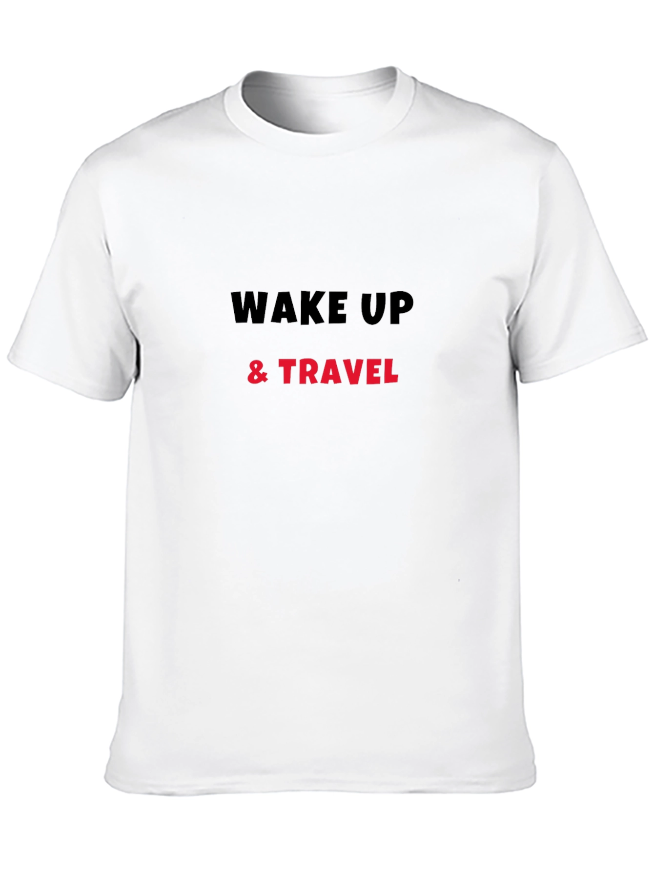 Wake Up & Travel Black T-Shirt
