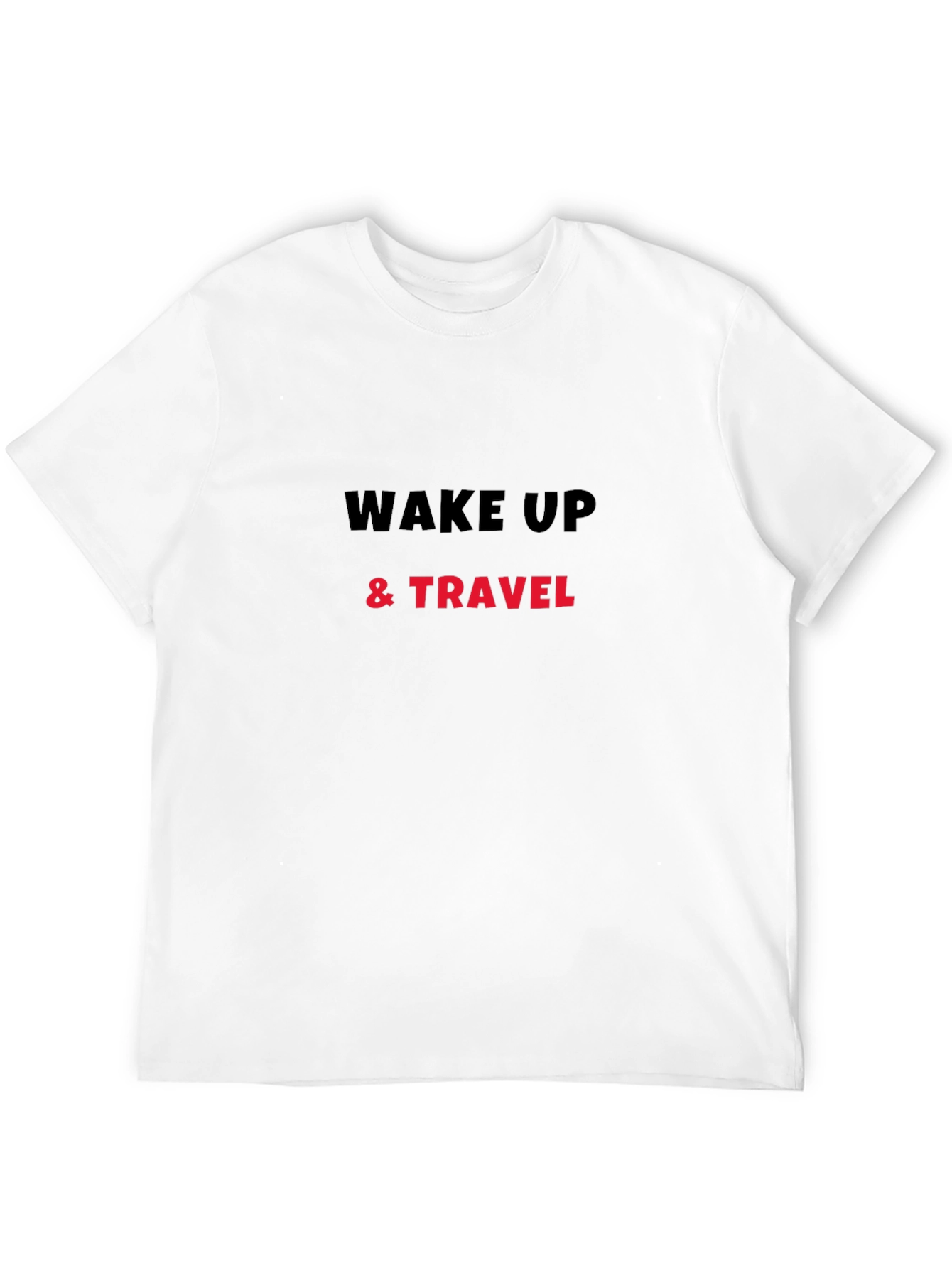 Wake Up & Travel Black T-Shirt