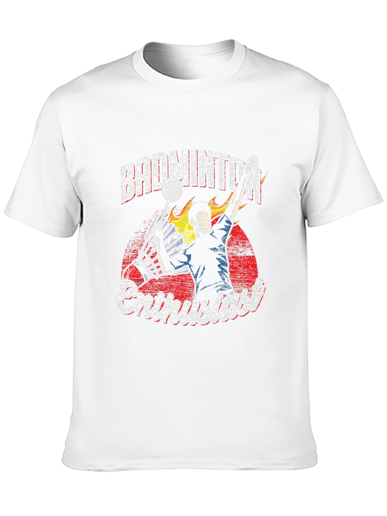 Badminton Enthusiast Graphic T-Shirt