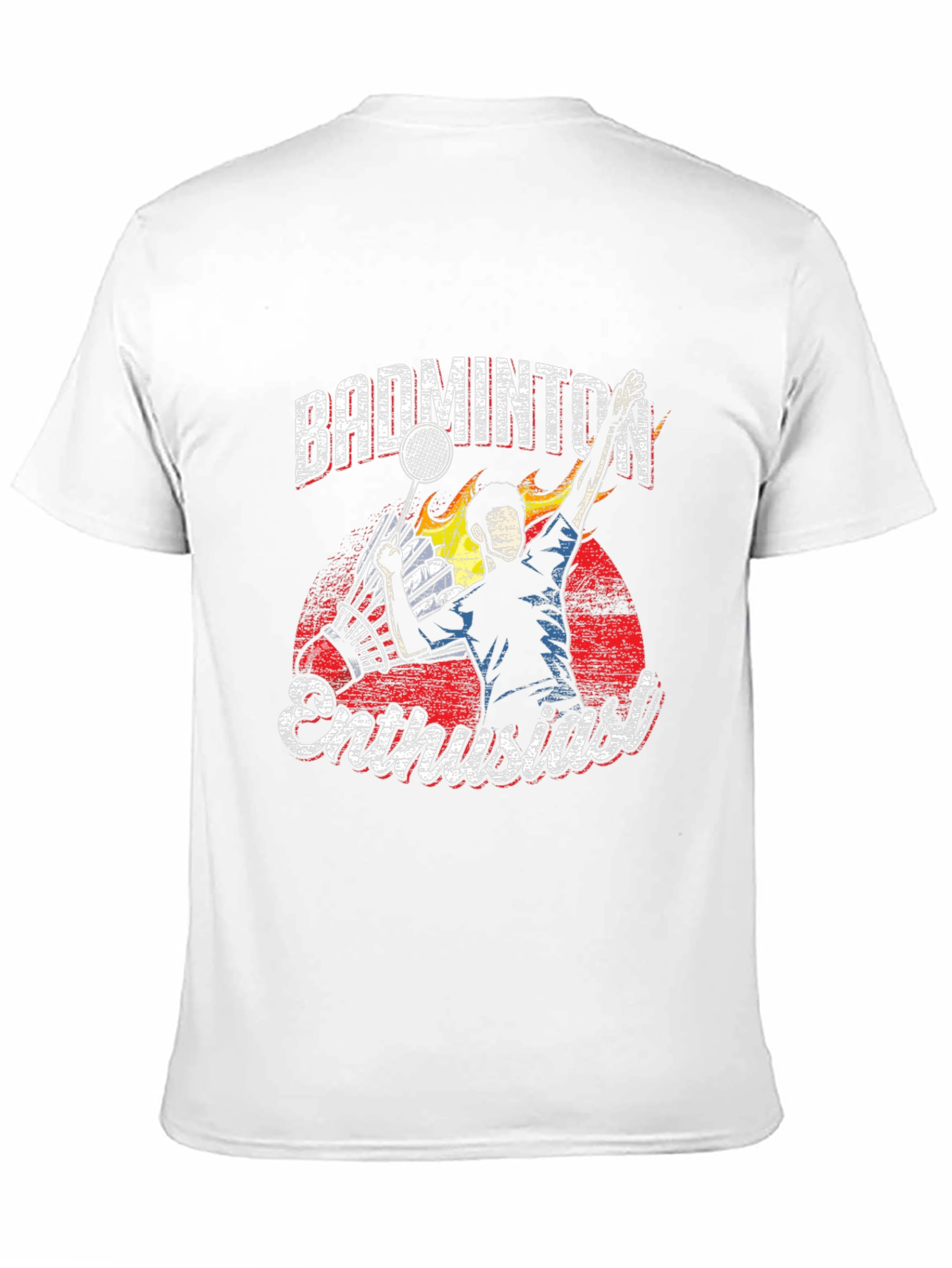 Badminton Enthusiast Graphic T-Shirt