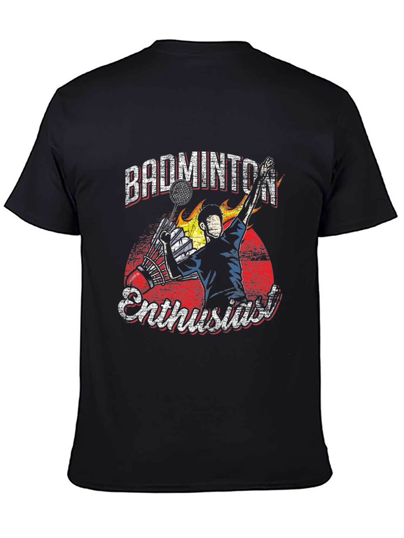 Badminton Enthusiast Graphic T-Shirt
