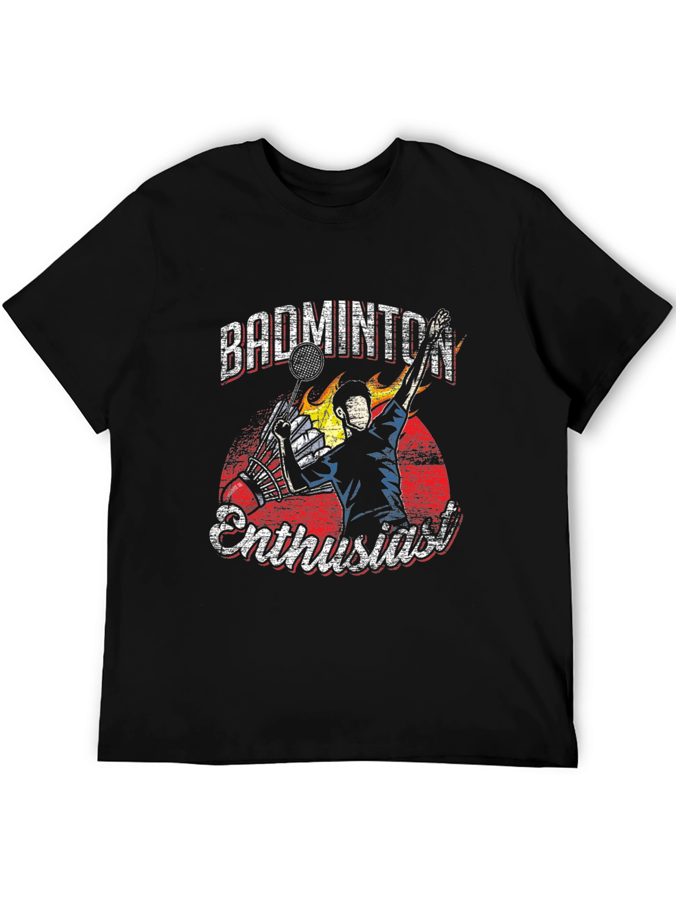 Badminton Enthusiast Graphic T-Shirt