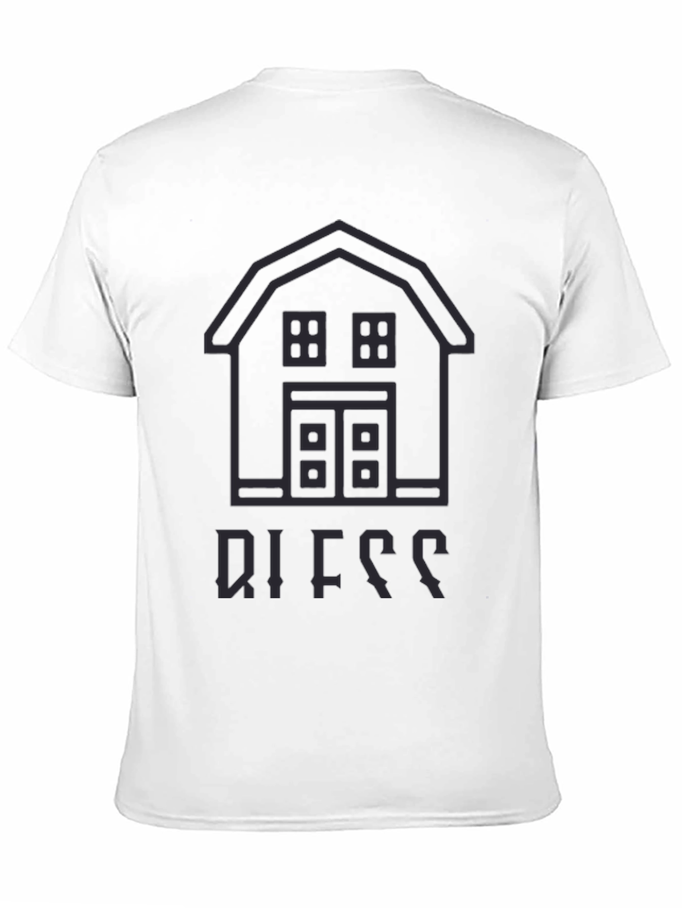 Barn Outline Black T-Shirt
