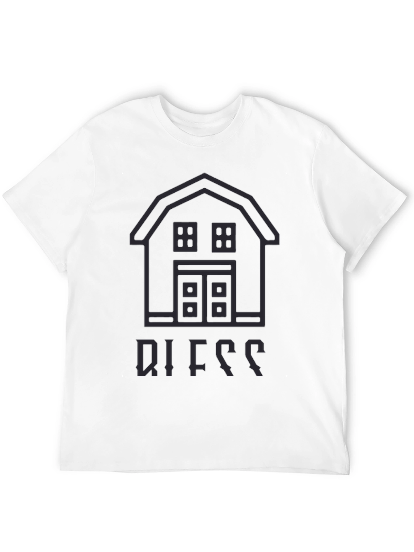 Barn Outline Black T-Shirt