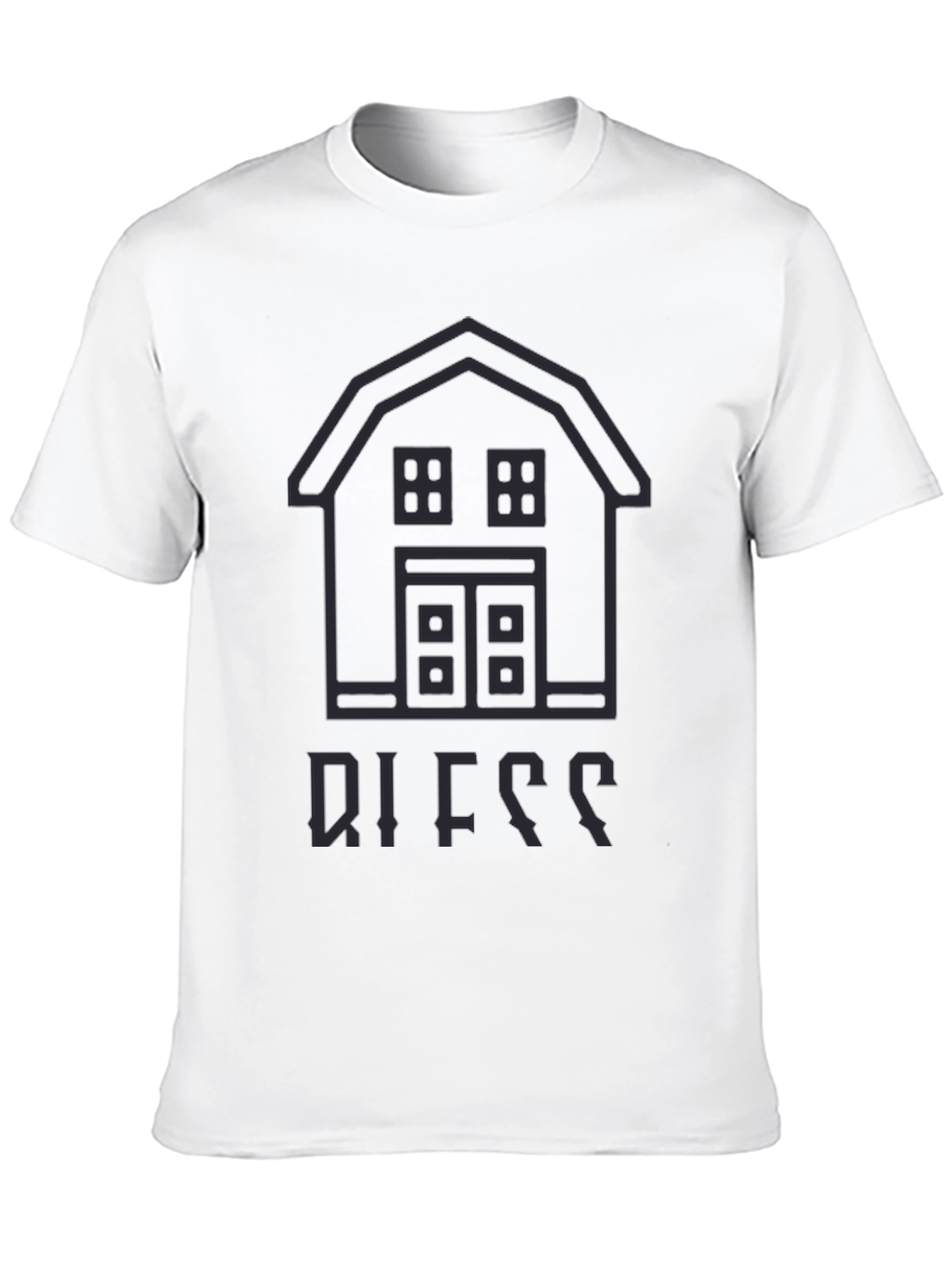 Barn Outline Black T-Shirt