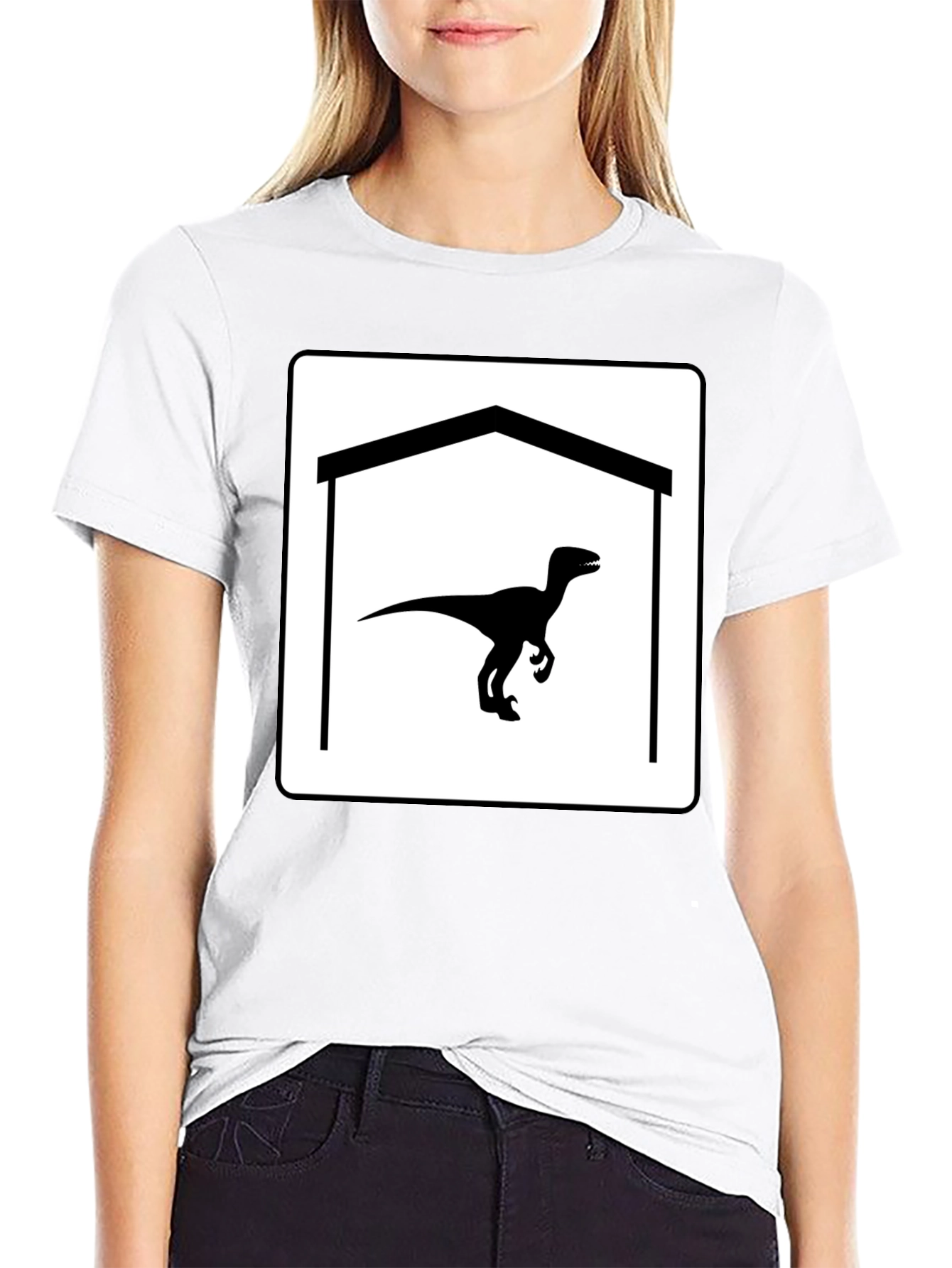 Raptor Garage T-Shirt - Black Cotton Graphic Tee