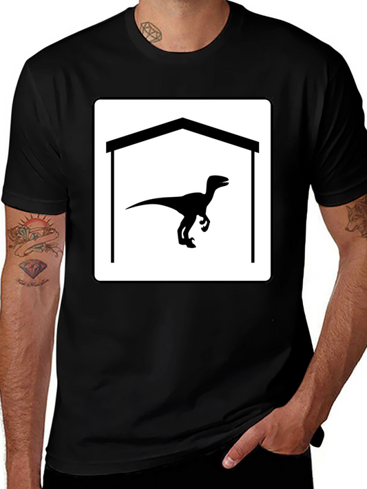 Raptor Garage T-Shirt - Black Cotton Graphic Tee