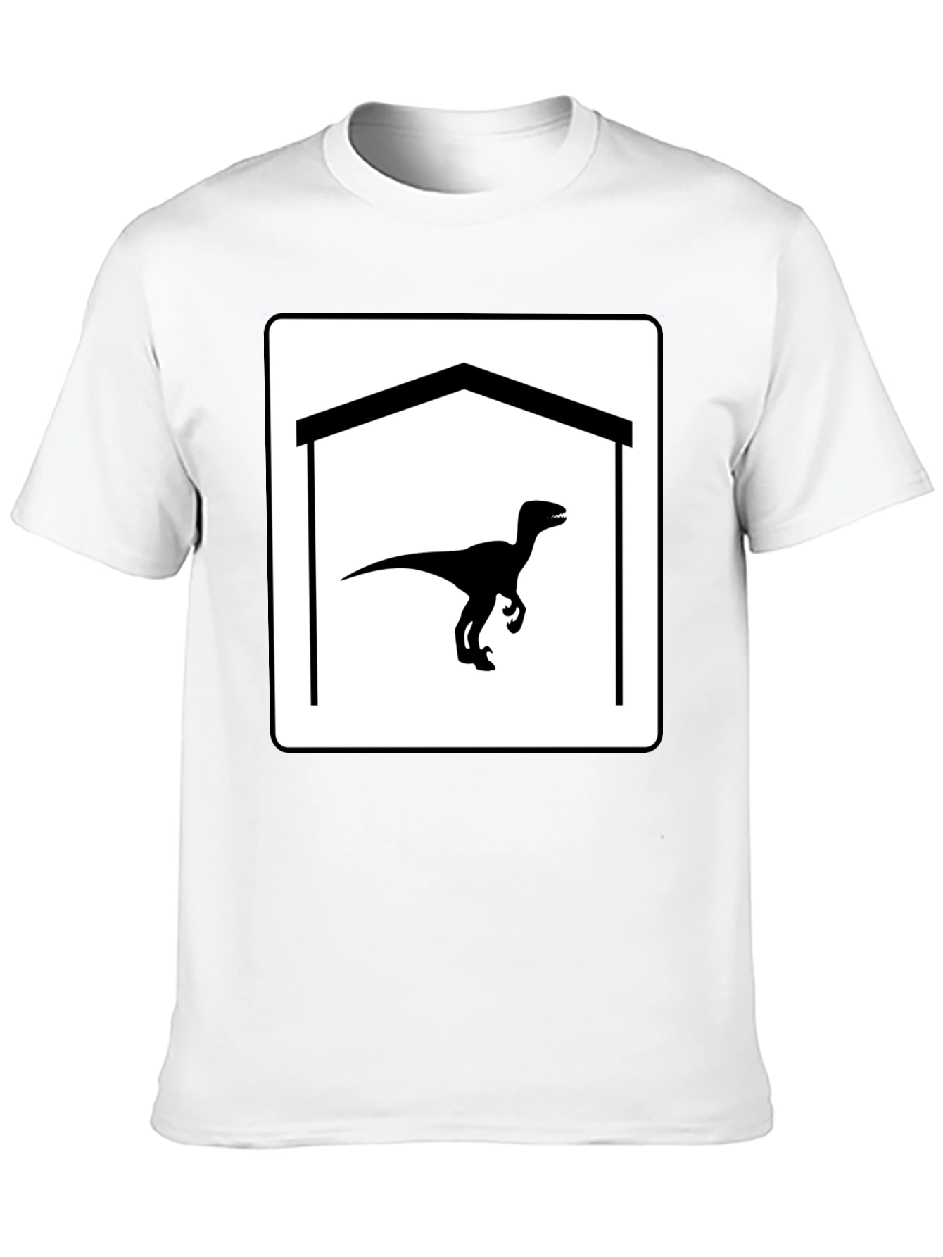 Raptor Garage T-Shirt - Black Cotton Graphic Tee