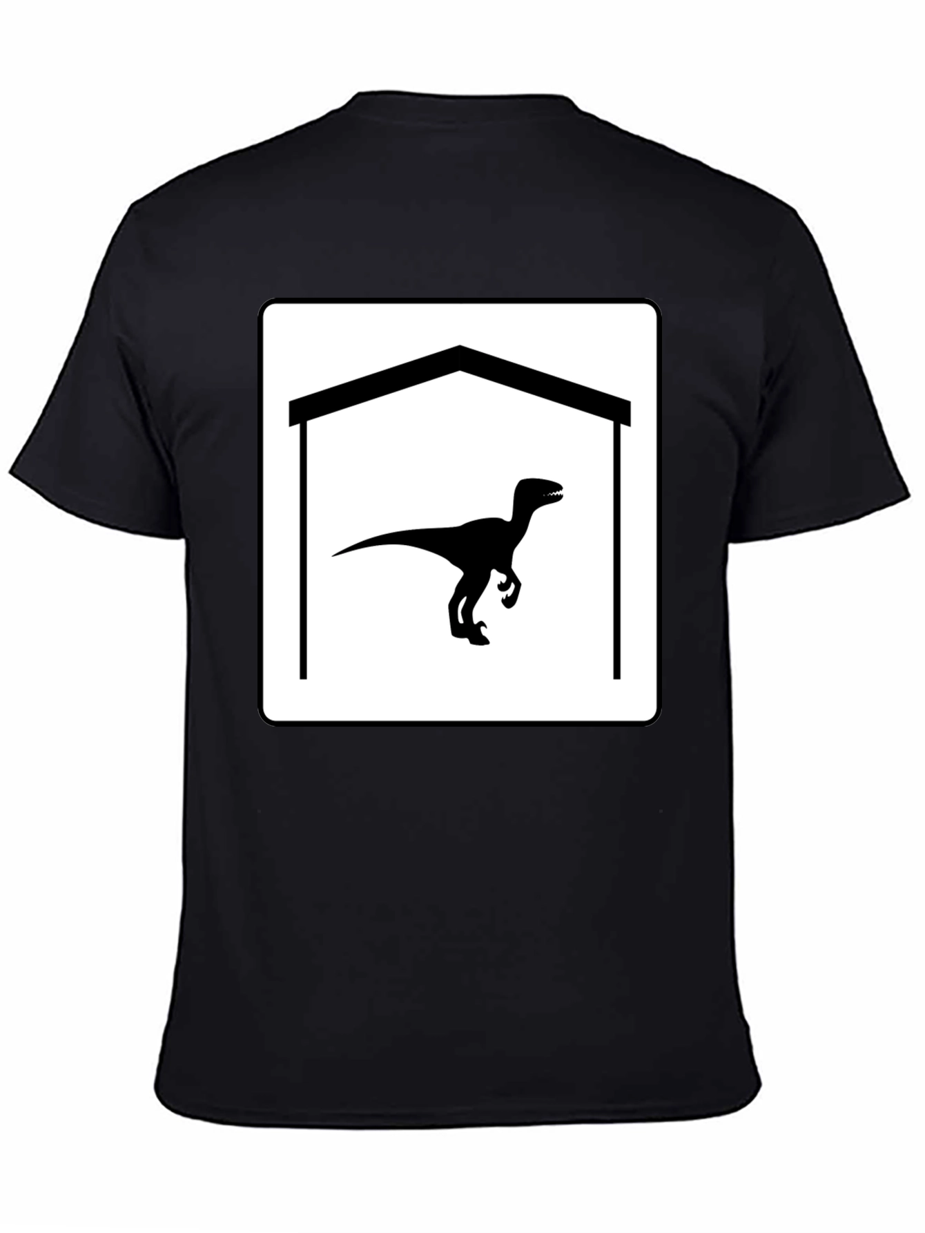 Raptor Garage T-Shirt - Black Cotton Graphic Tee
