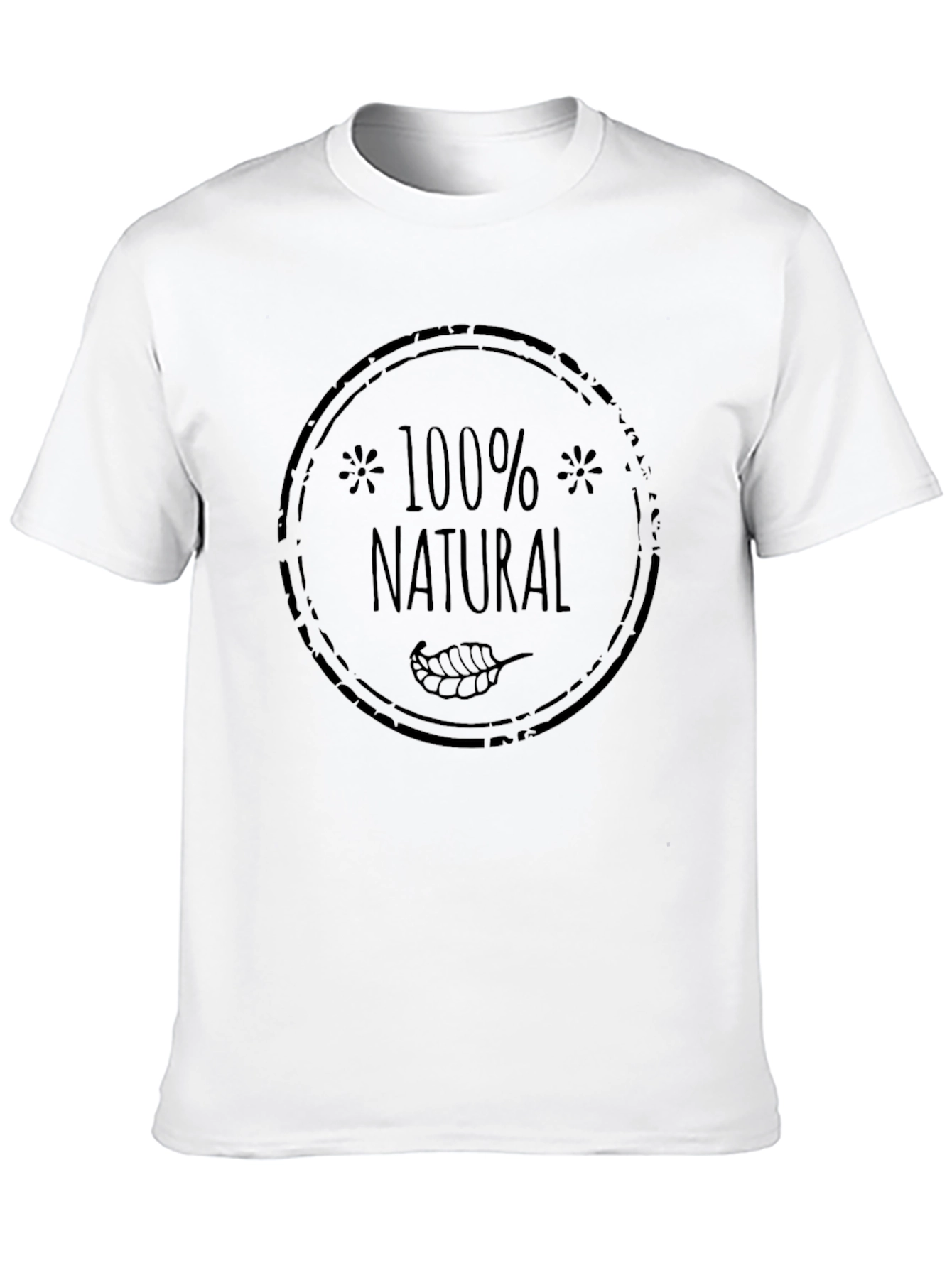 100% Natural Graphic Print T-Shirt