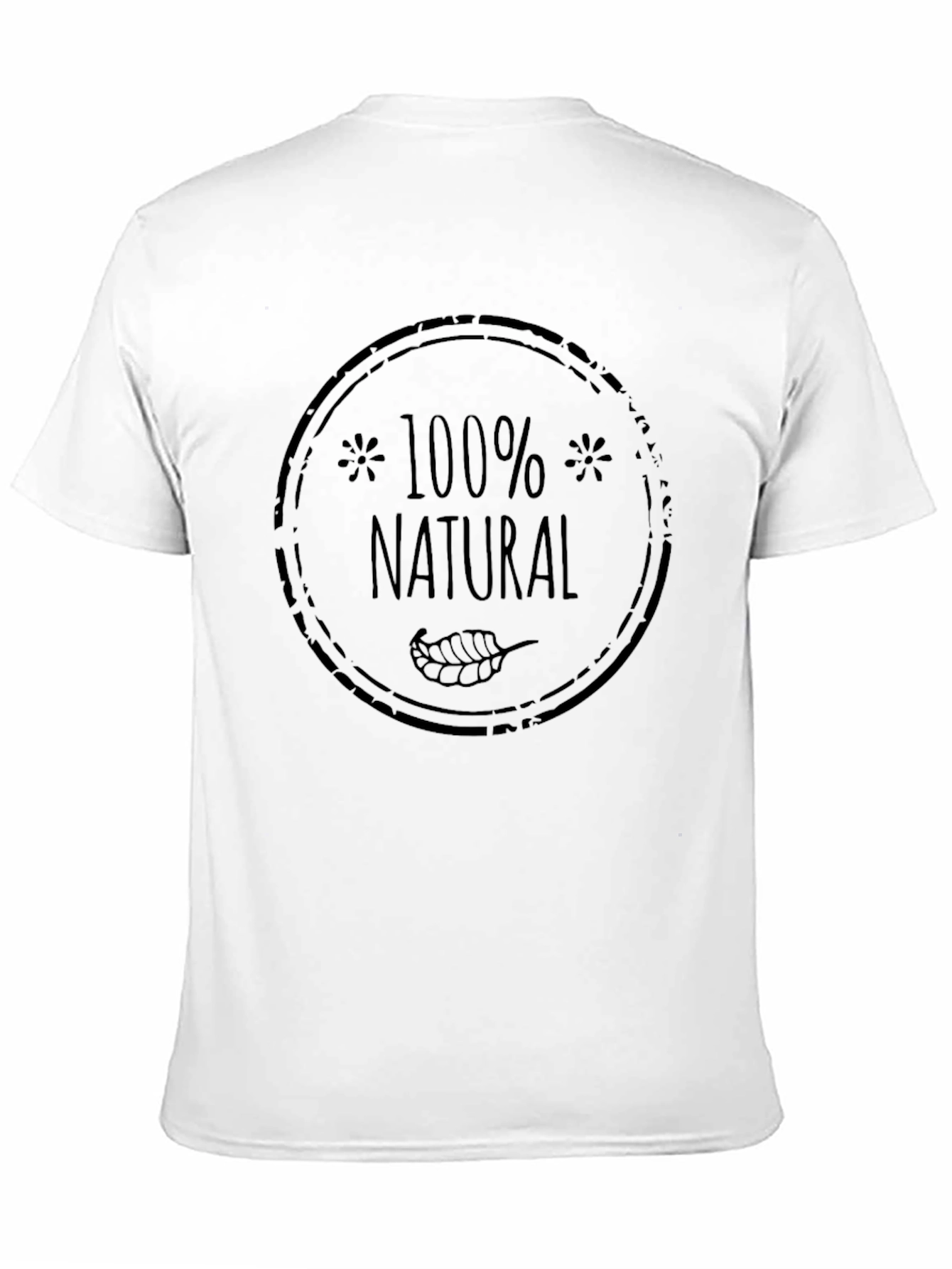 100% Natural Graphic Print T-Shirt