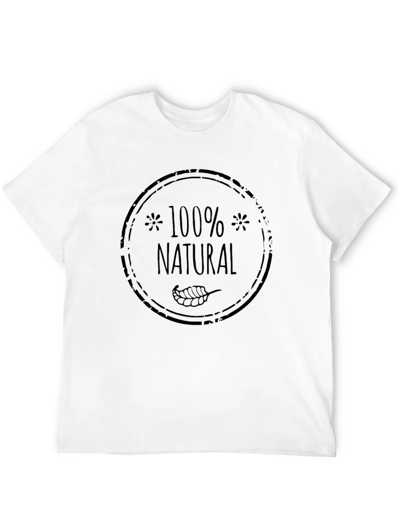 100% Natural Graphic Print T-Shirt