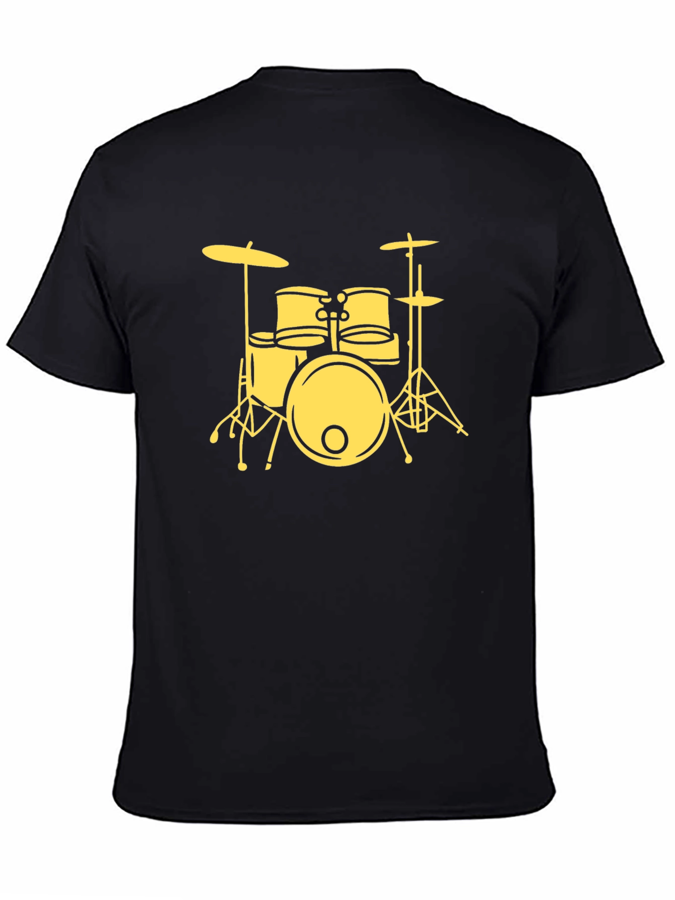 Drum Kit Graphic Tee - Black