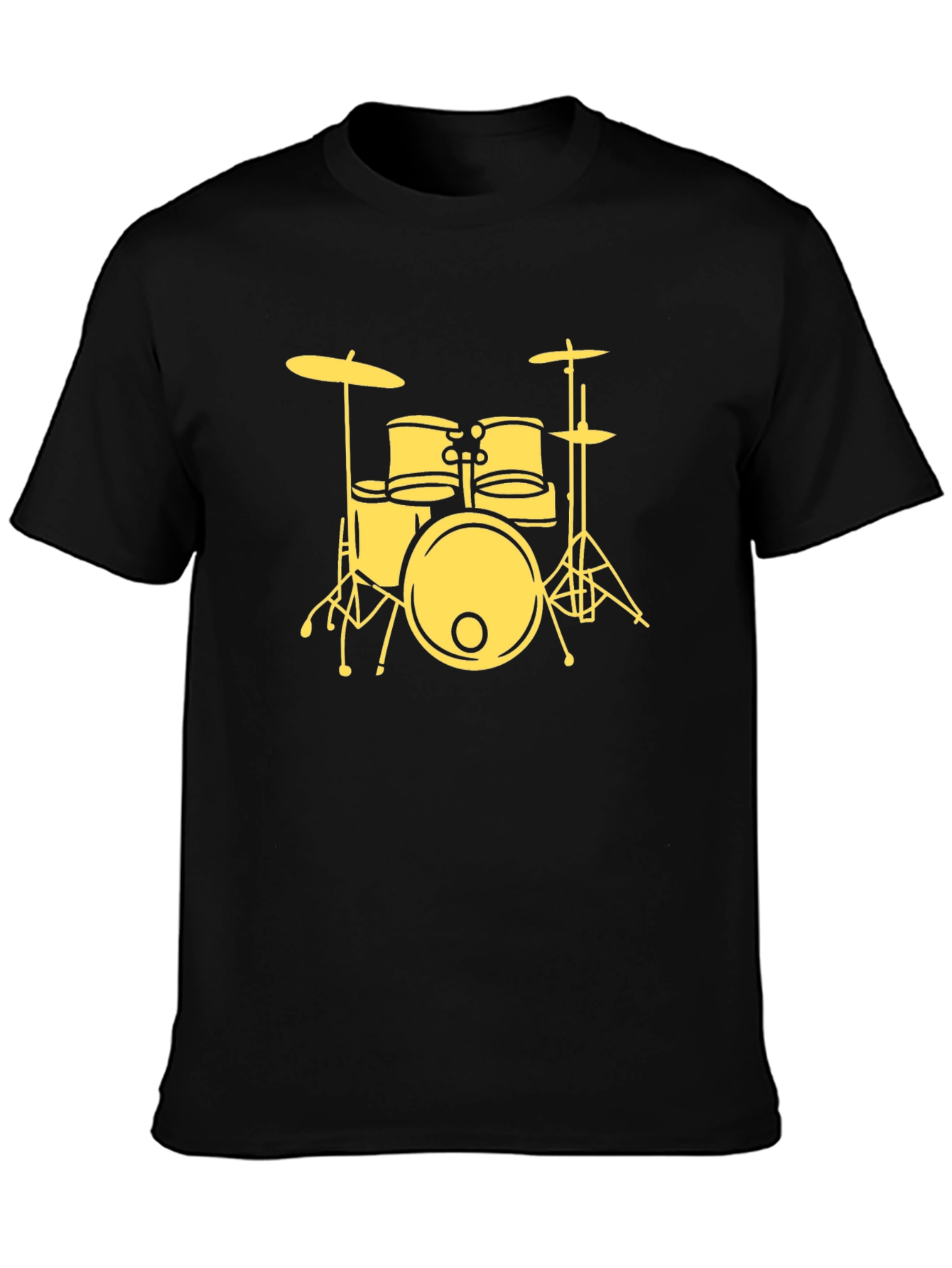 Drum Kit Graphic Tee - Black