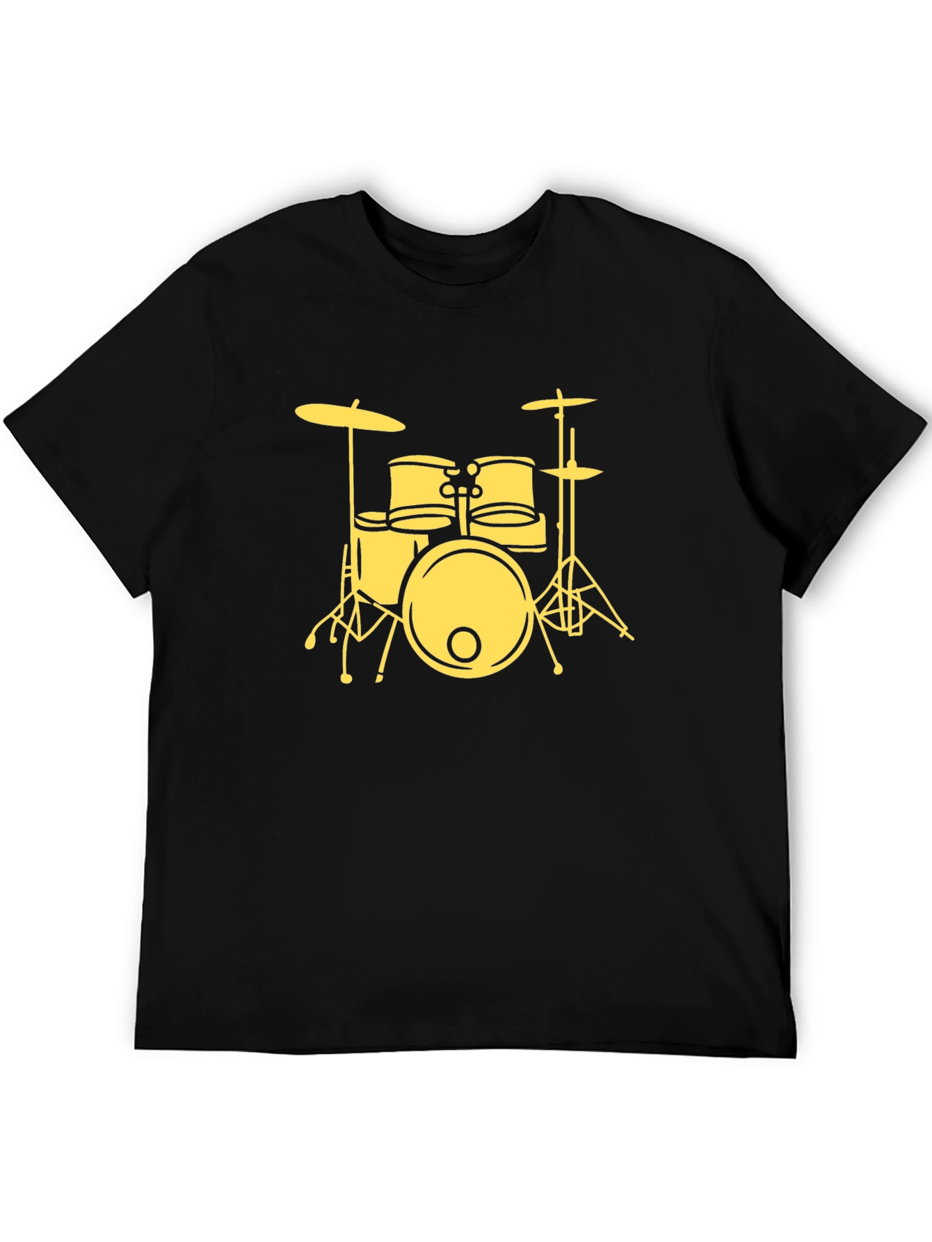 Drum Kit Graphic Tee - Black