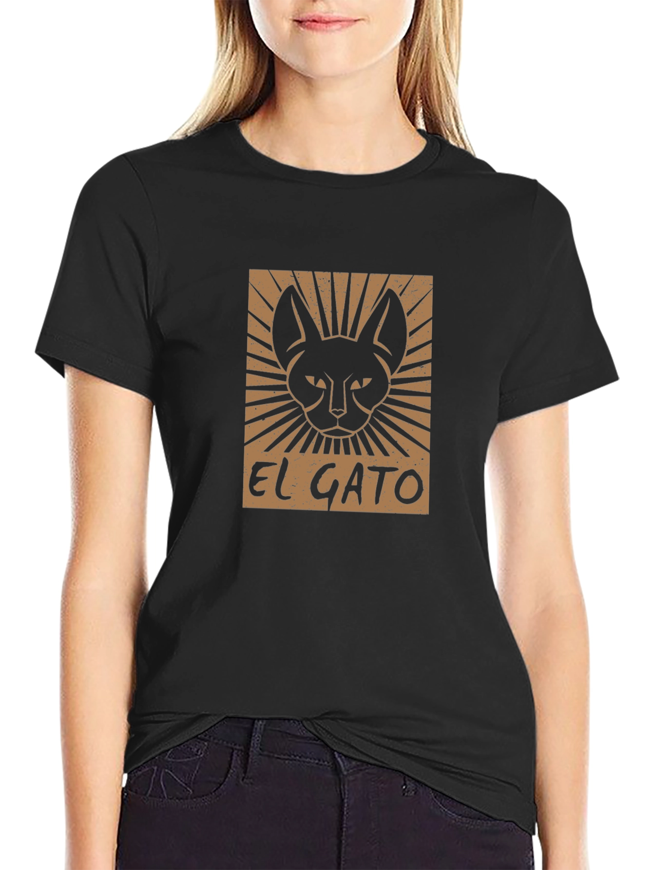 El Gato Graphic Tee - Retro Cat Lover T-Shirt