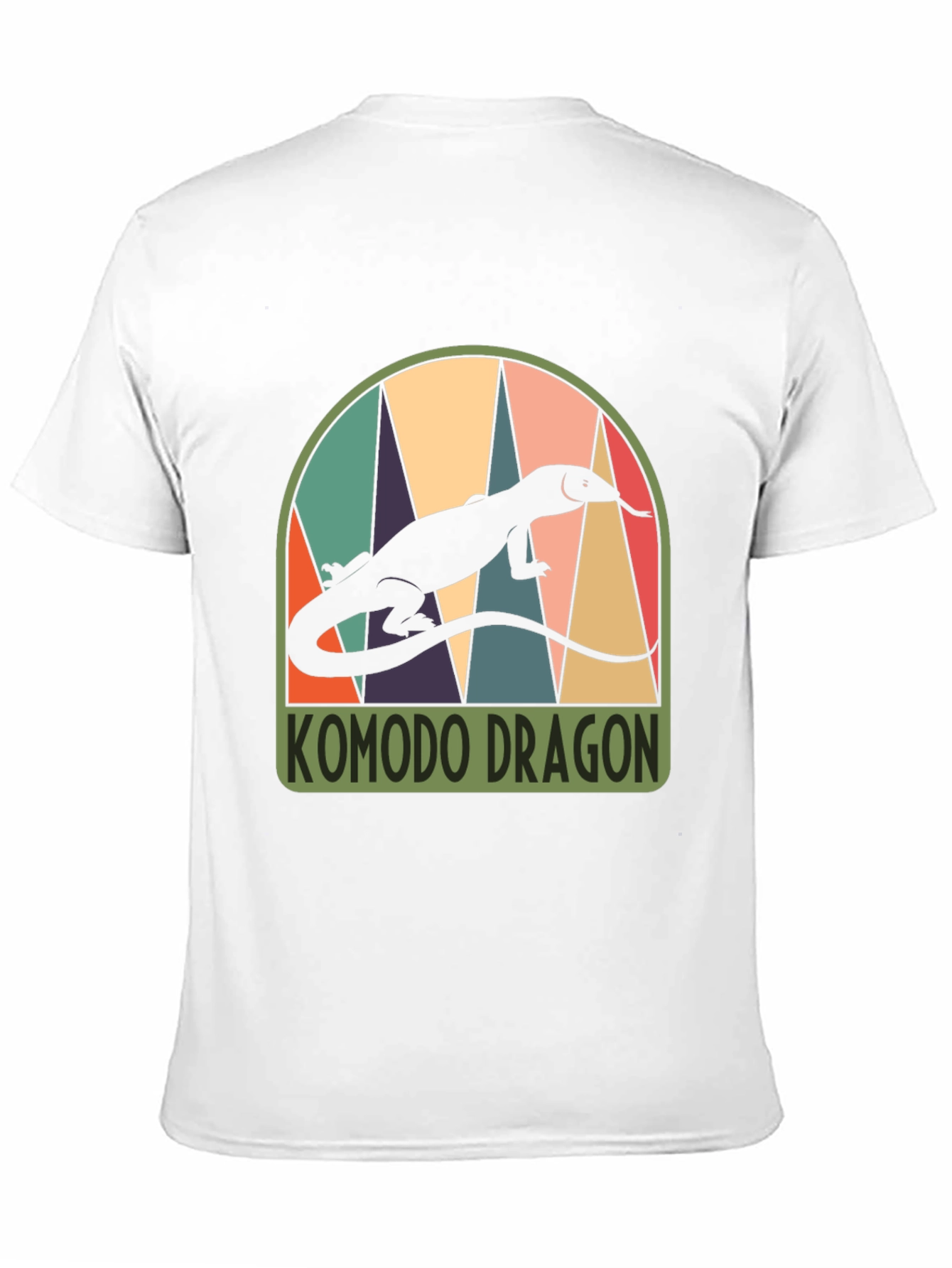 Komodo Dragon Graphic T-Shirt - Retro Style