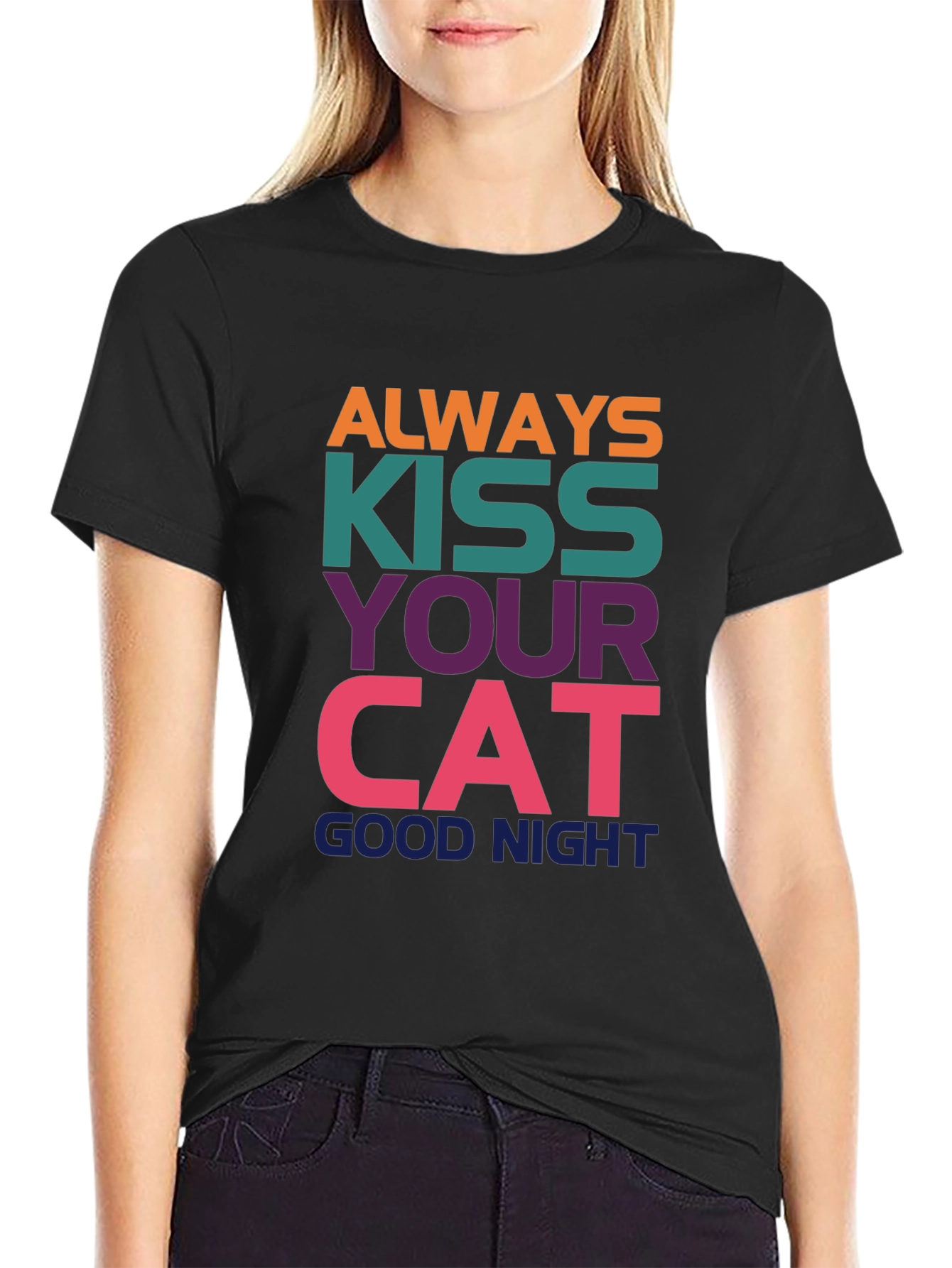 Kiss Your Cat Good Night T-Shirt