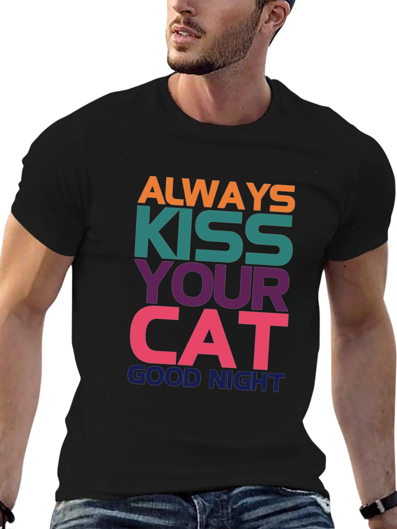 Kiss Your Cat Good Night T-Shirt