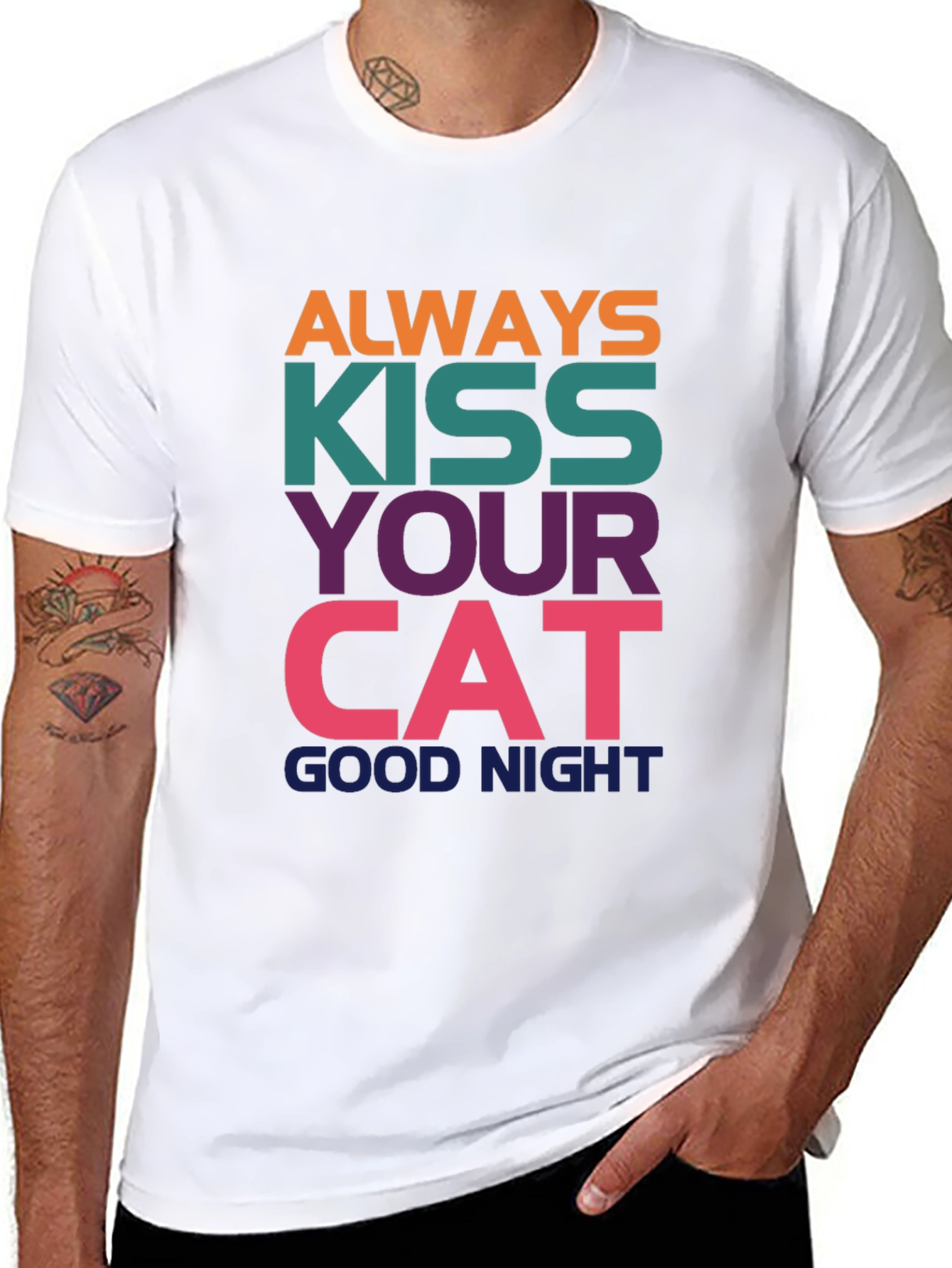 Kiss Your Cat Good Night T-Shirt