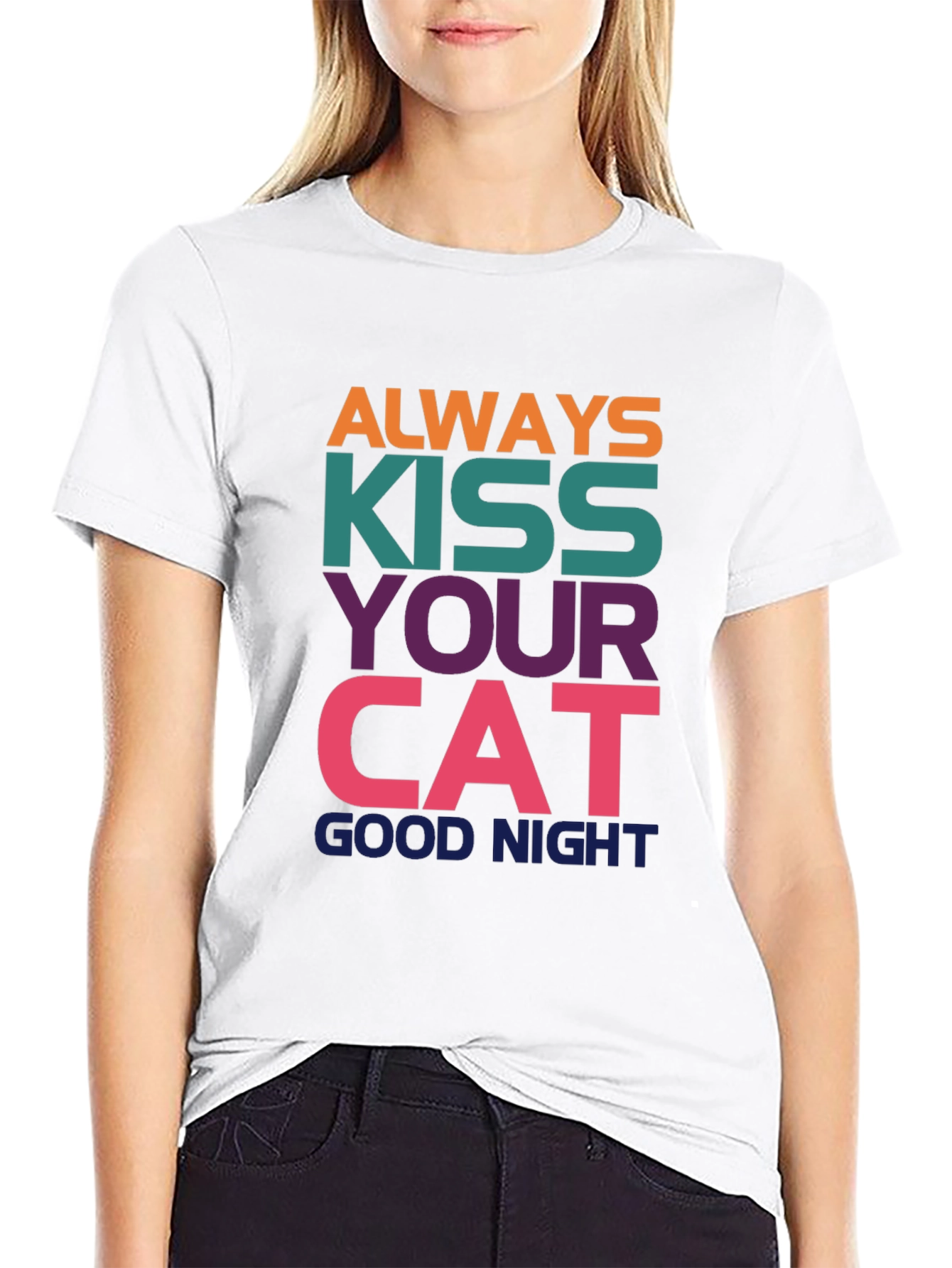 Kiss Your Cat Good Night T-Shirt