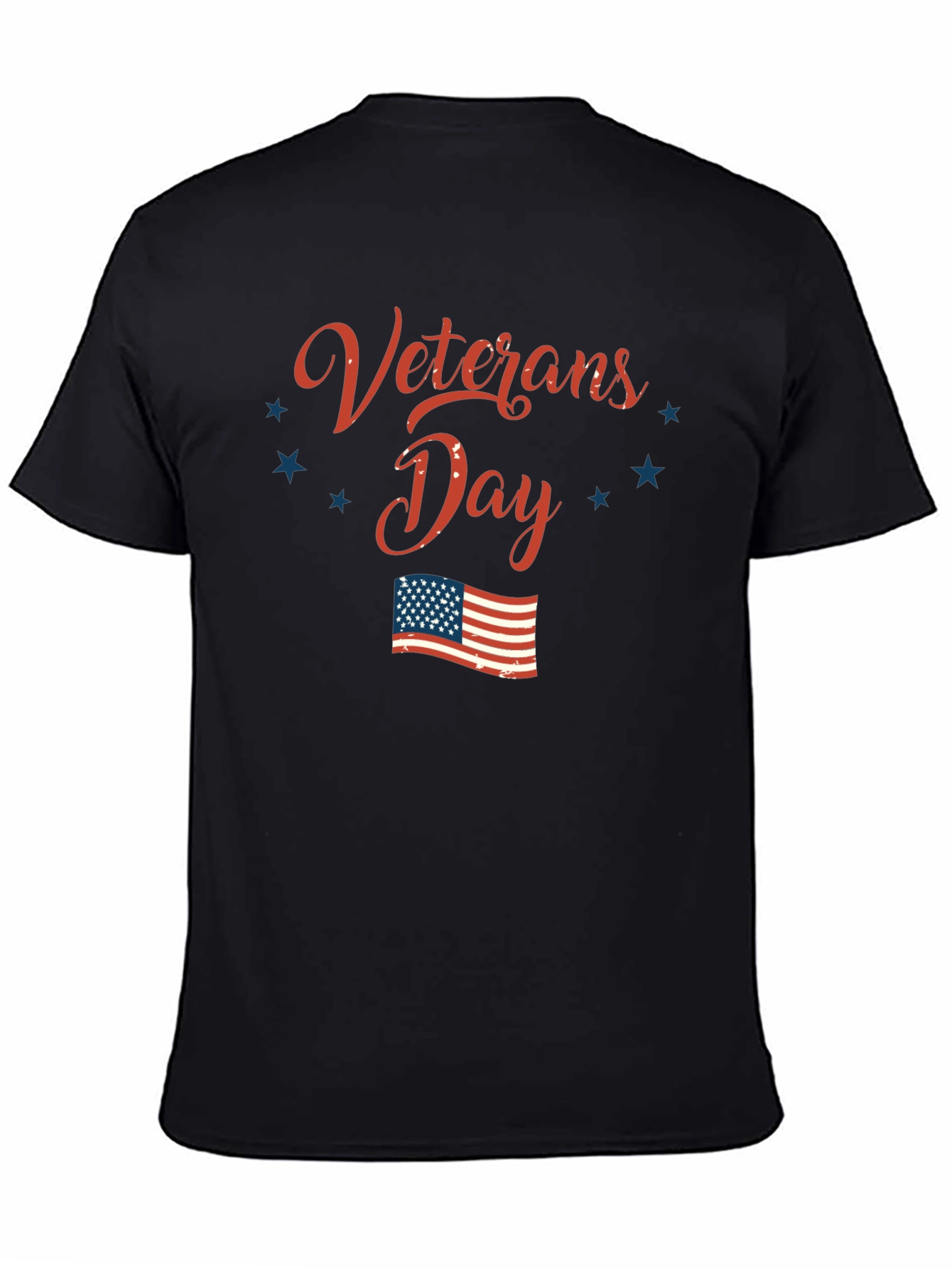 Veterans Day Black Graphic T-Shirt