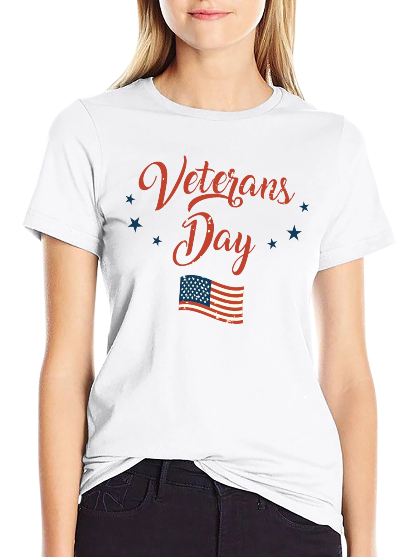 Veterans Day Black Graphic T-Shirt