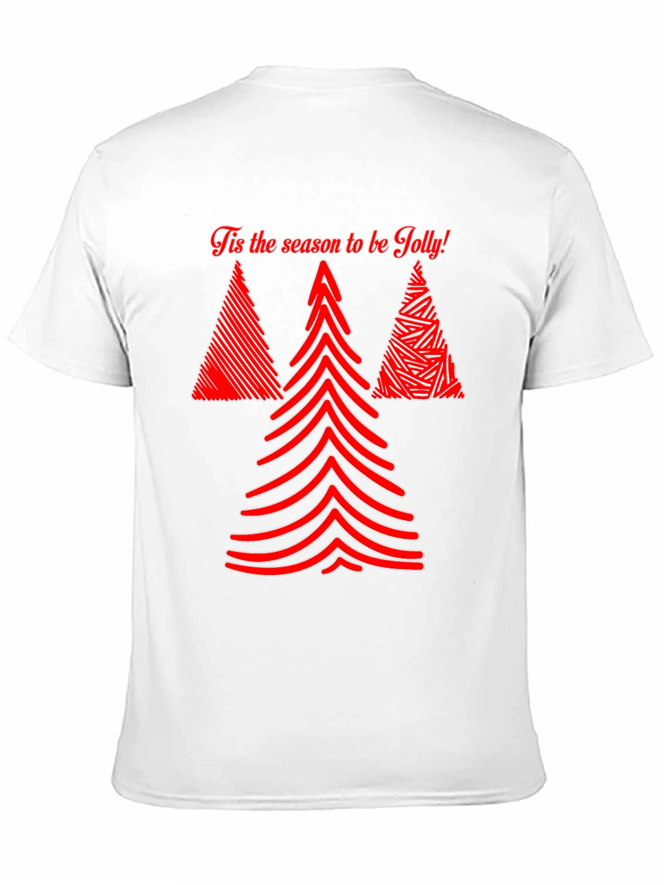 Tis the Season Jolly Christmas Tree Graphic Tee