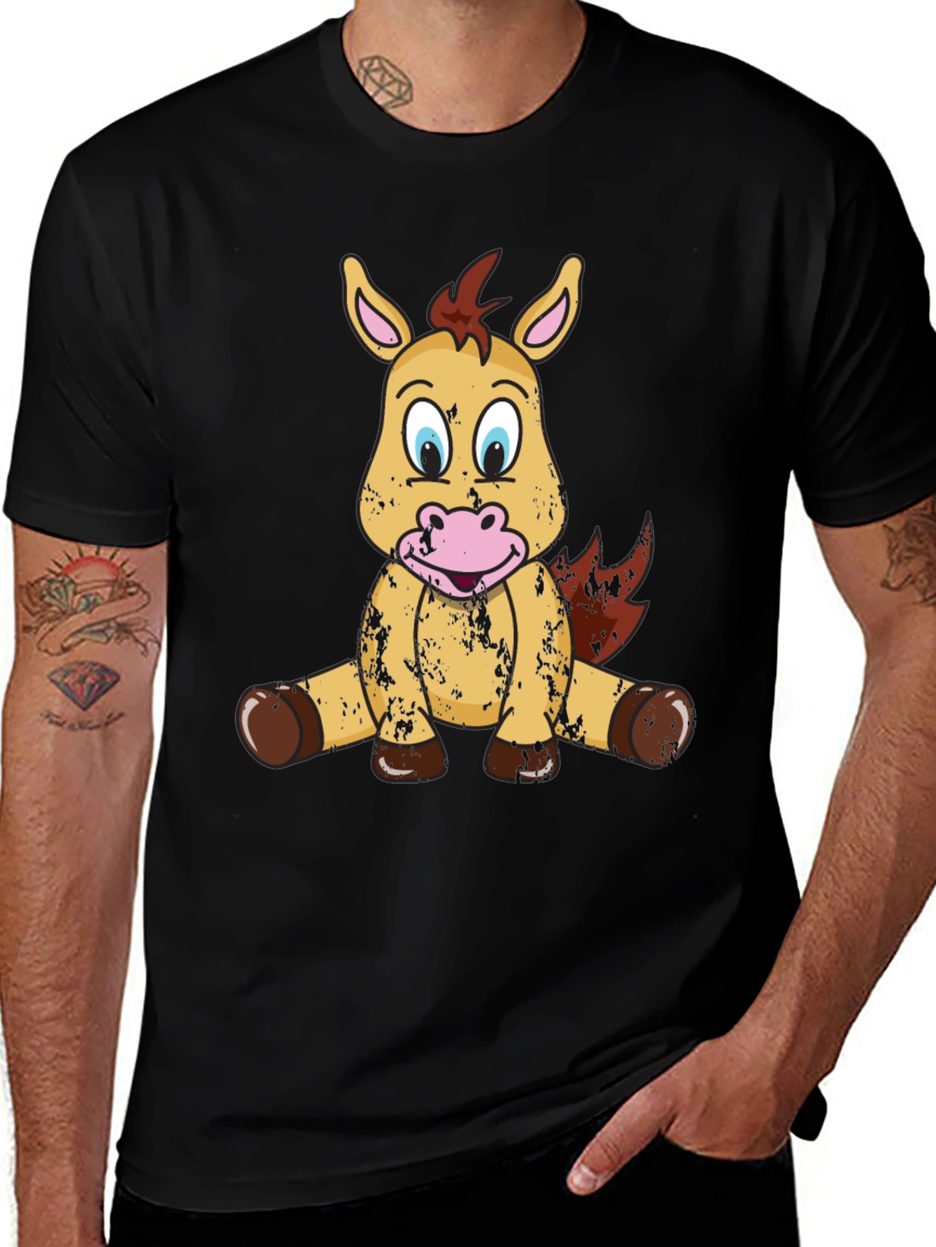 Cute Cartoon Horse T-Shirt