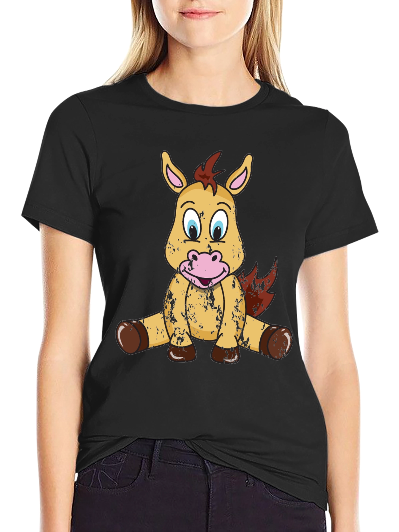 Cute Cartoon Horse T-Shirt