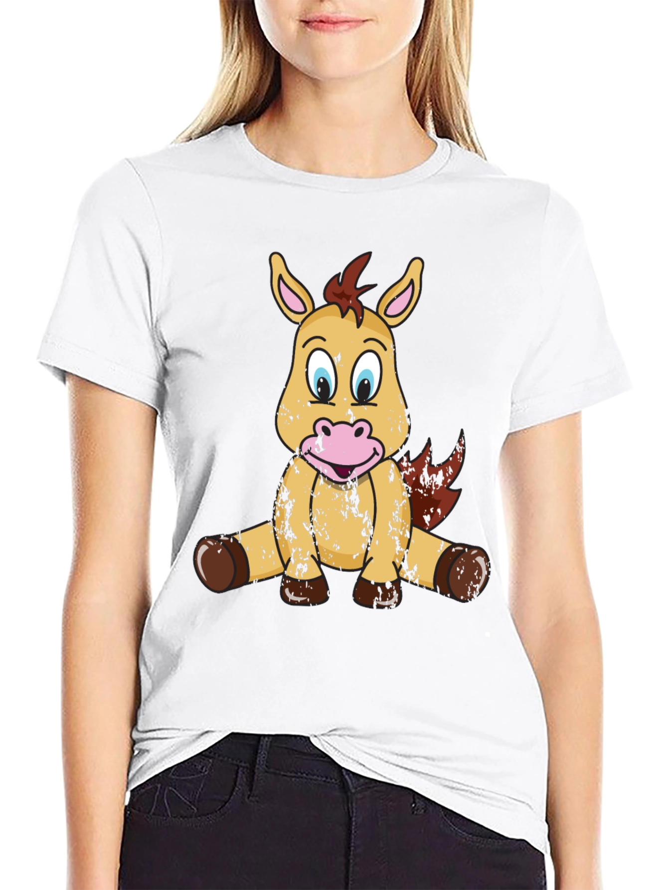 Cute Cartoon Horse T-Shirt