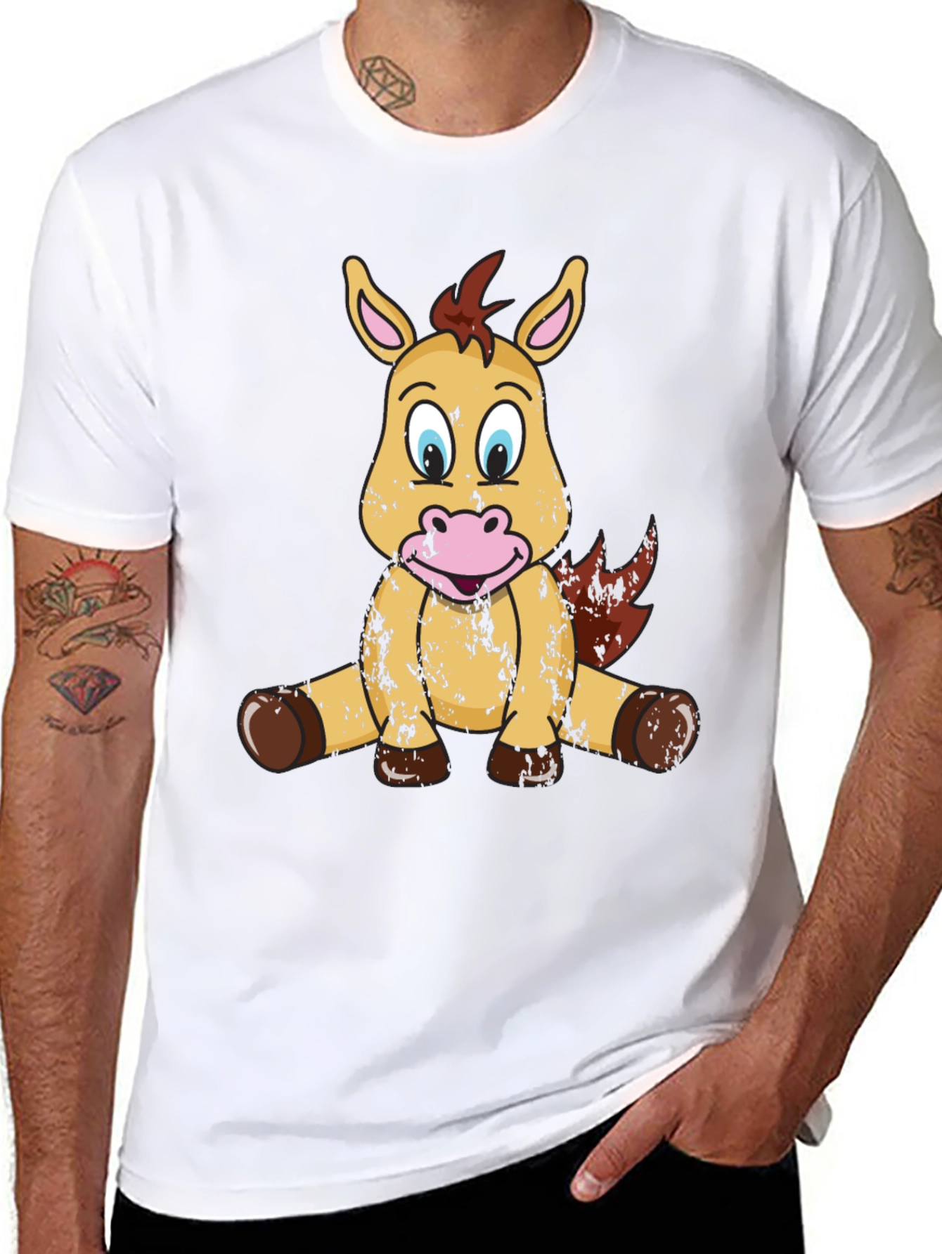Cute Cartoon Horse T-Shirt