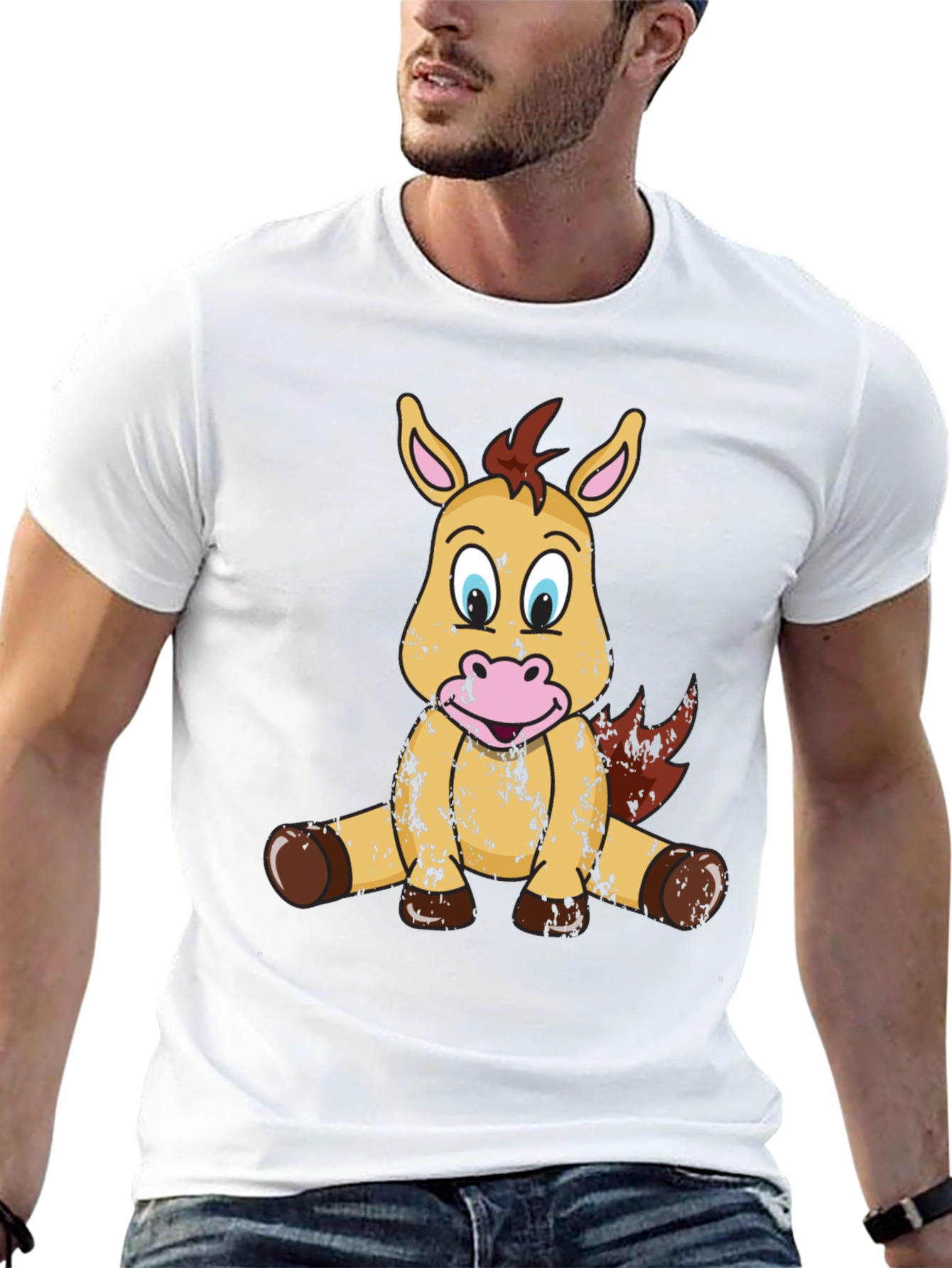 Cute Cartoon Horse T-Shirt